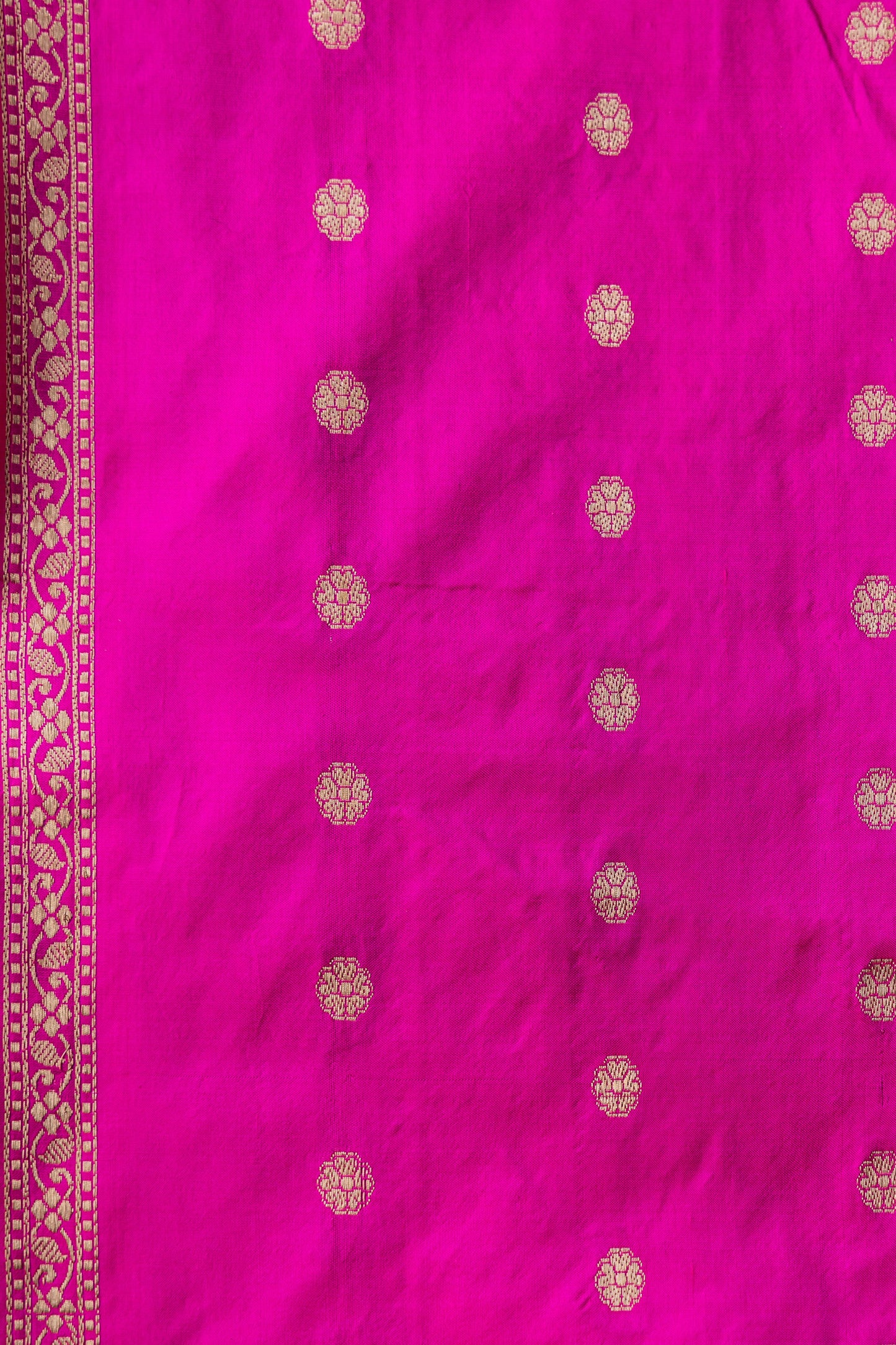 Parrot Green Handwoven Kadwa Katan Silk Saree