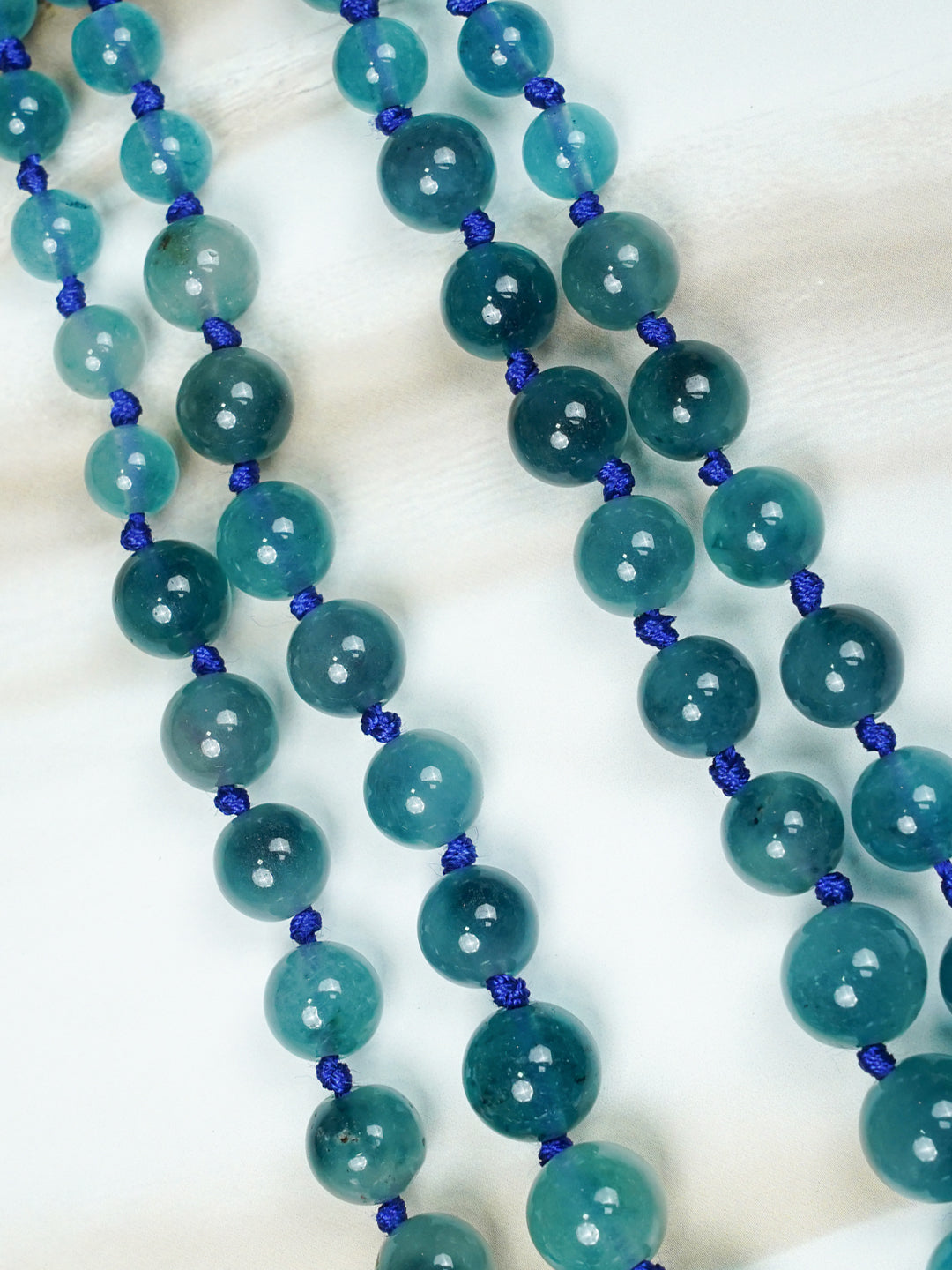 Zevar Club Yellow Green Orange Glossy Beads Double Layer Handcrafted Statement Necklace