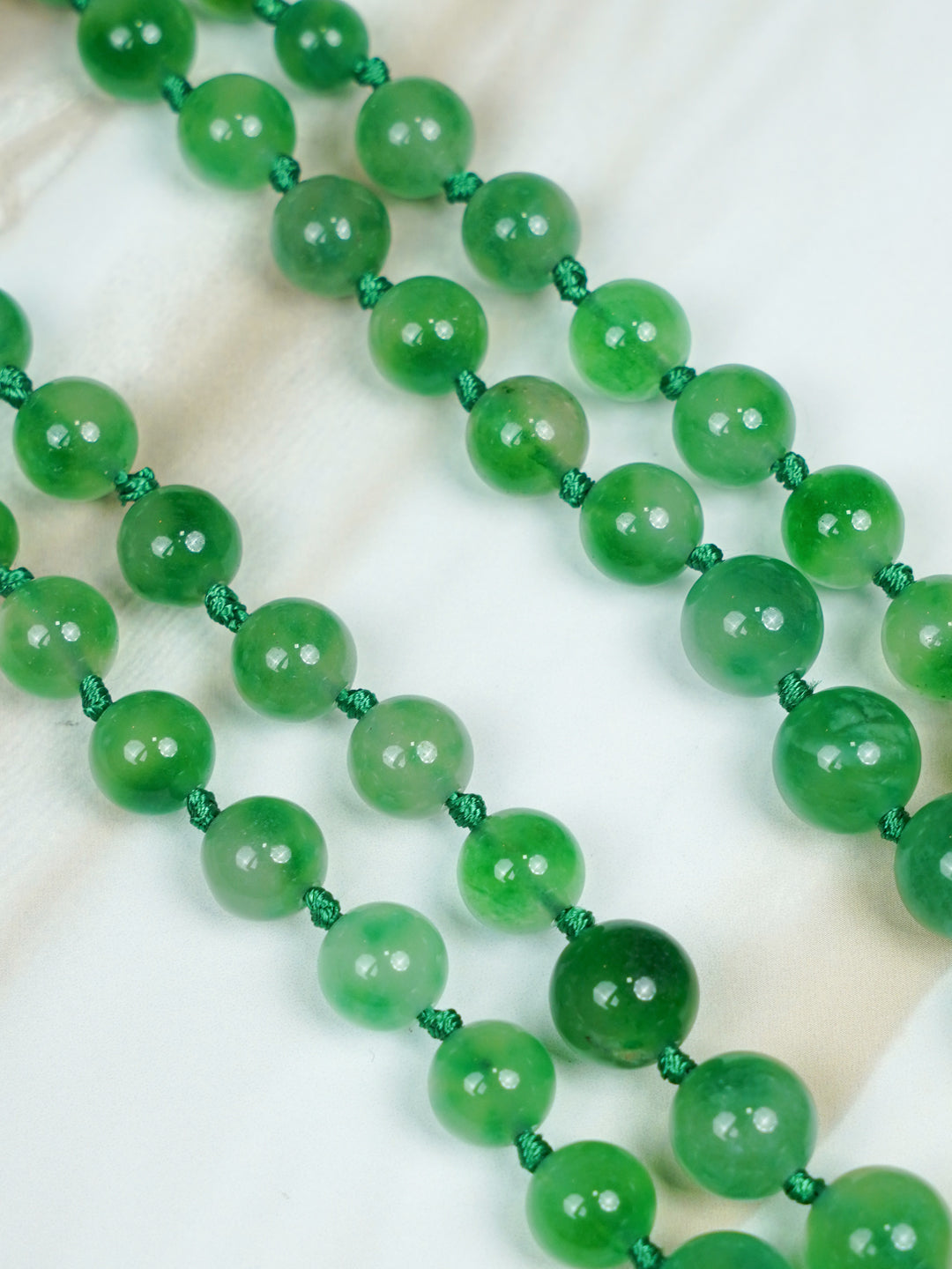 Zevar Club Yellow Green Orange Glossy Beads Double Layer Handcrafted Statement Necklace