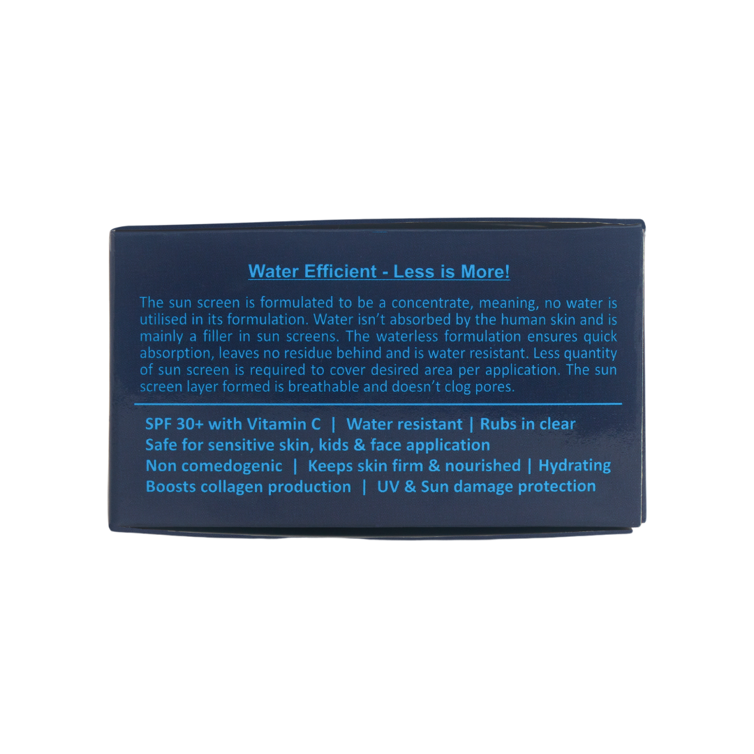 Mineral Sunscreen with Vitamin C SPF 30+ (30gm), Rustic Art