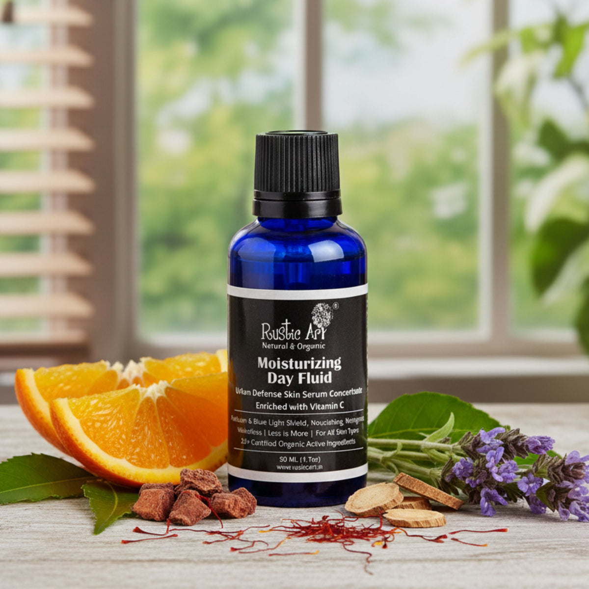 Moisturizing Day Fluid with Vitamin C, Rustic Art