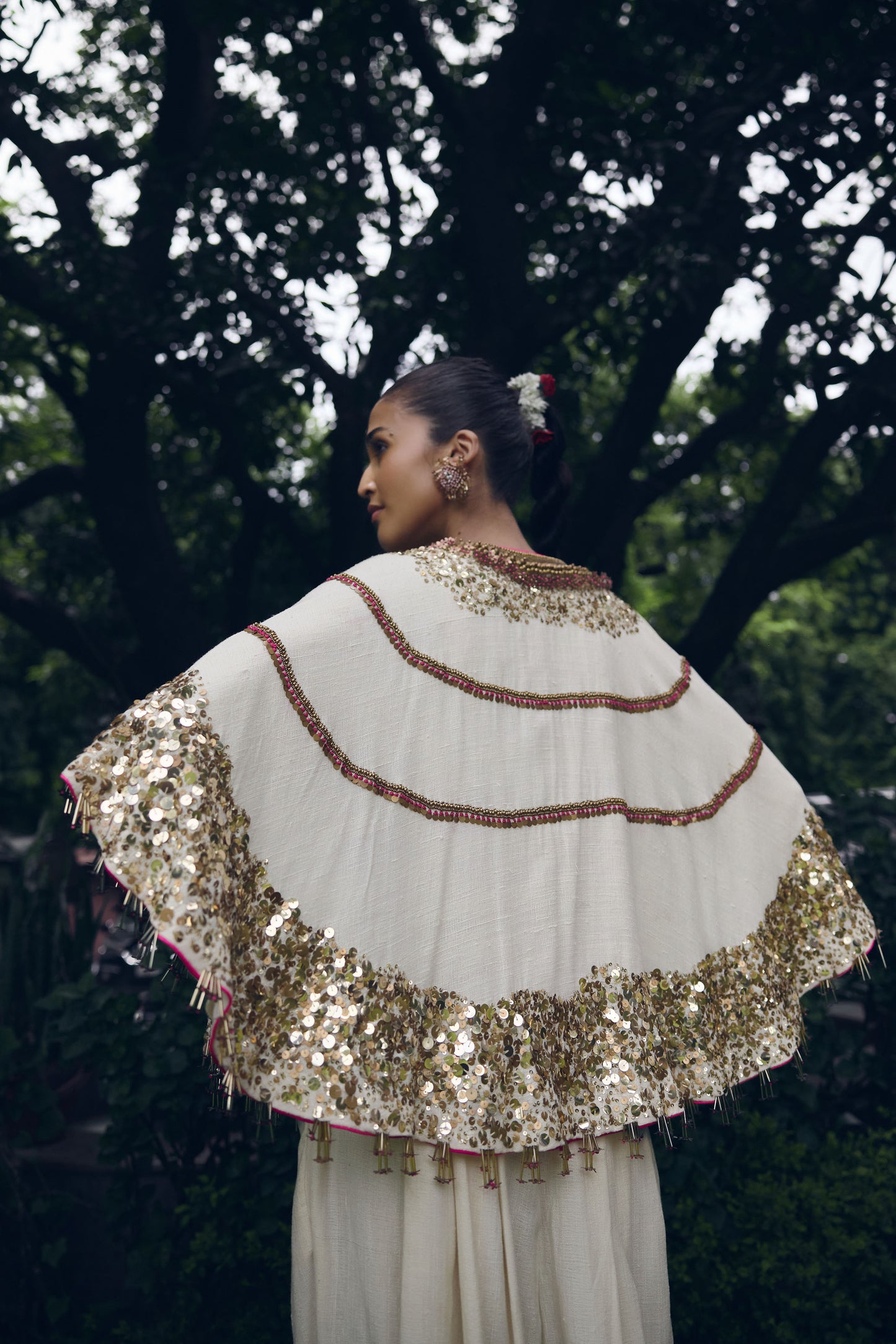 White and pink dress