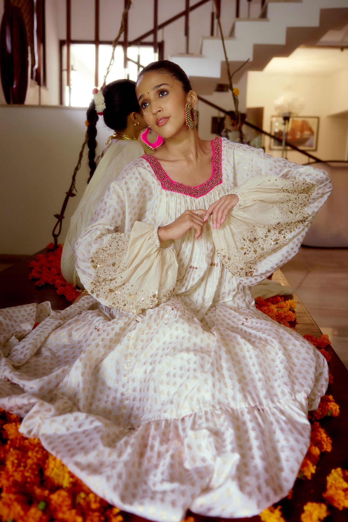 White traditional dress