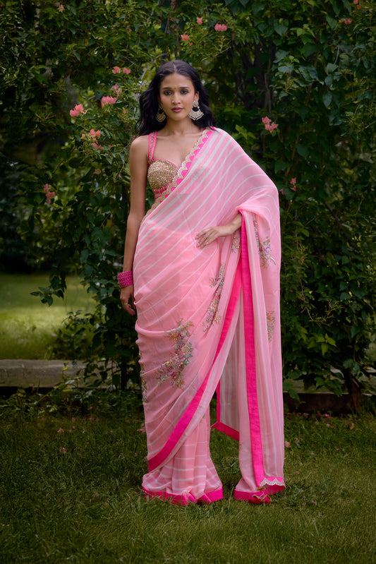 Haseena Pink Saree