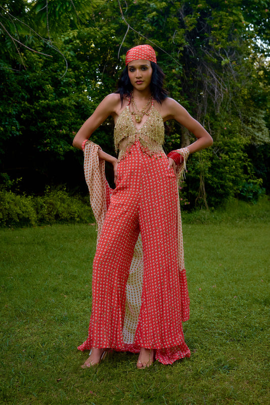 Janeman Coral Jumpsuit