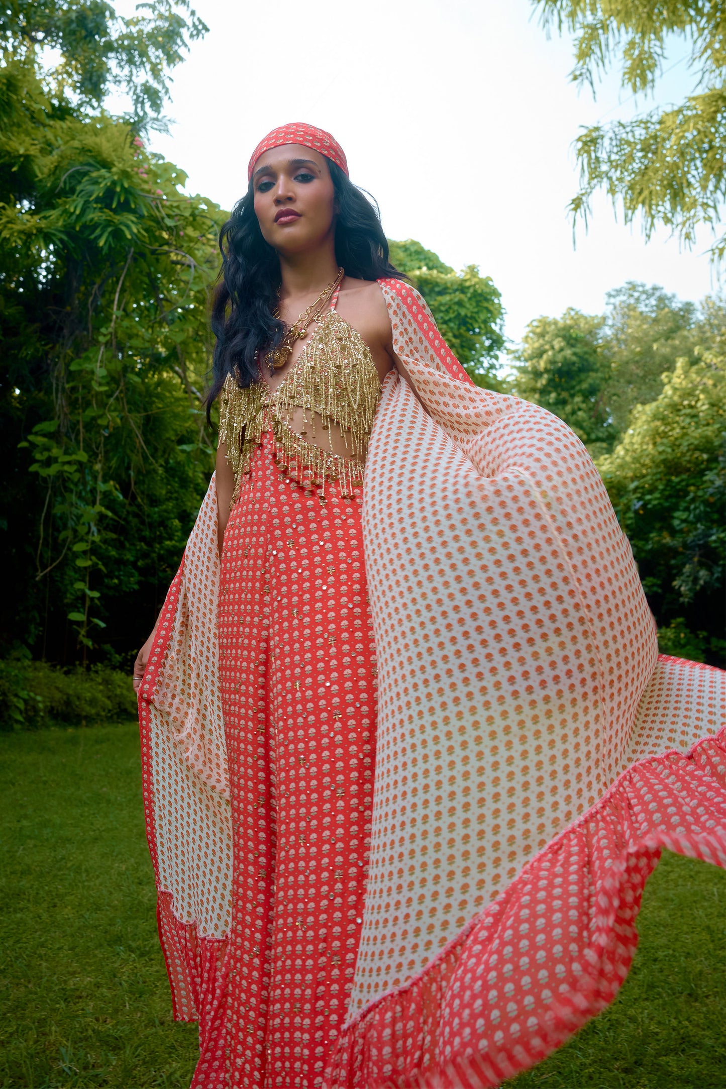 Janeman Coral Jumpsuit