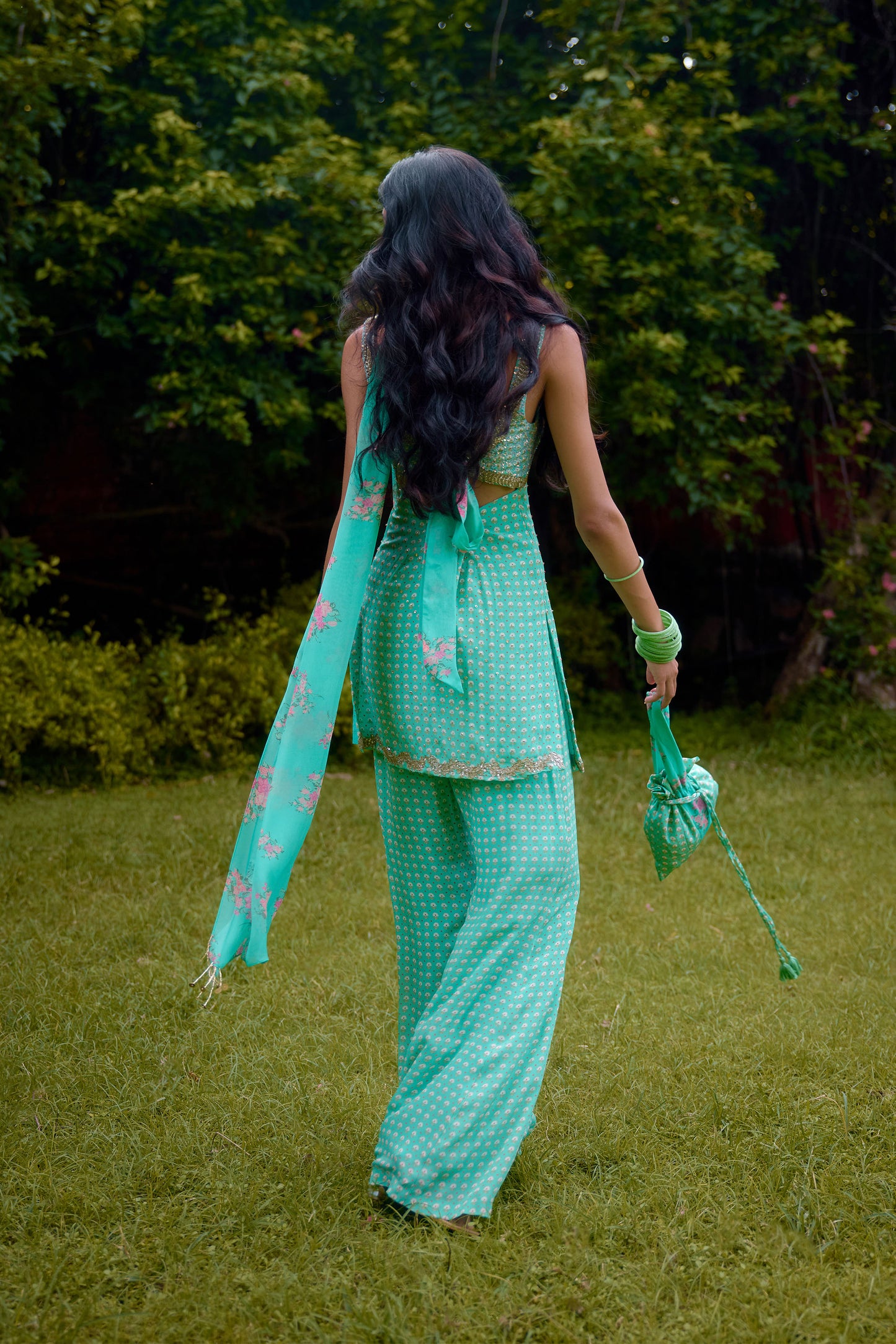 Janeman Aqua Short Kurta