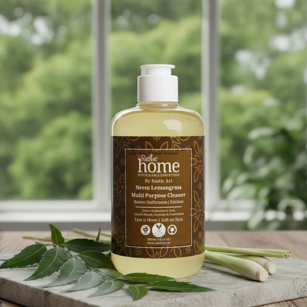Neem Lemongrass Multipurpose Cleaner (300ml), Rustic Home