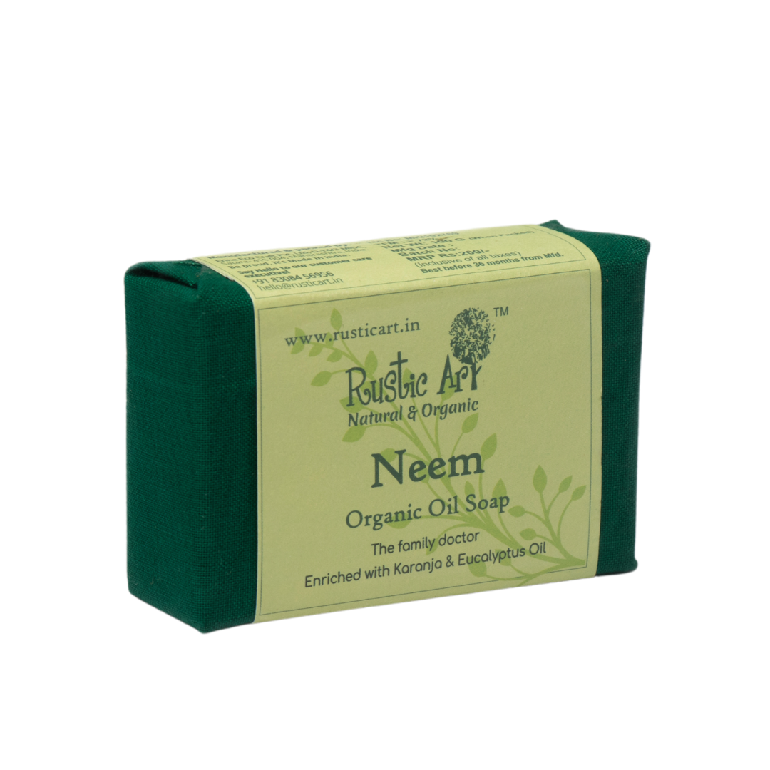 Neem Soap (100gm), Rustic Art