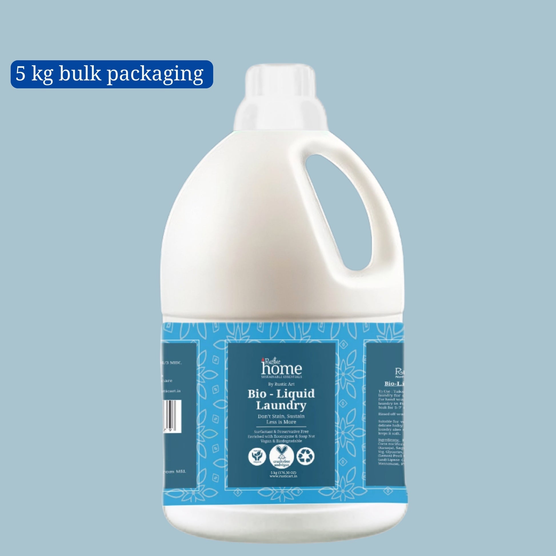 Organic Bio-Liquid Laundry (5KG), Rustic Art