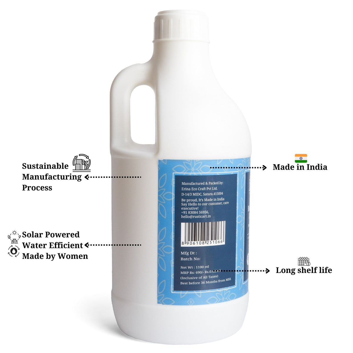 Organic Bio Liquid Laundry (1100ml), Rustic Home