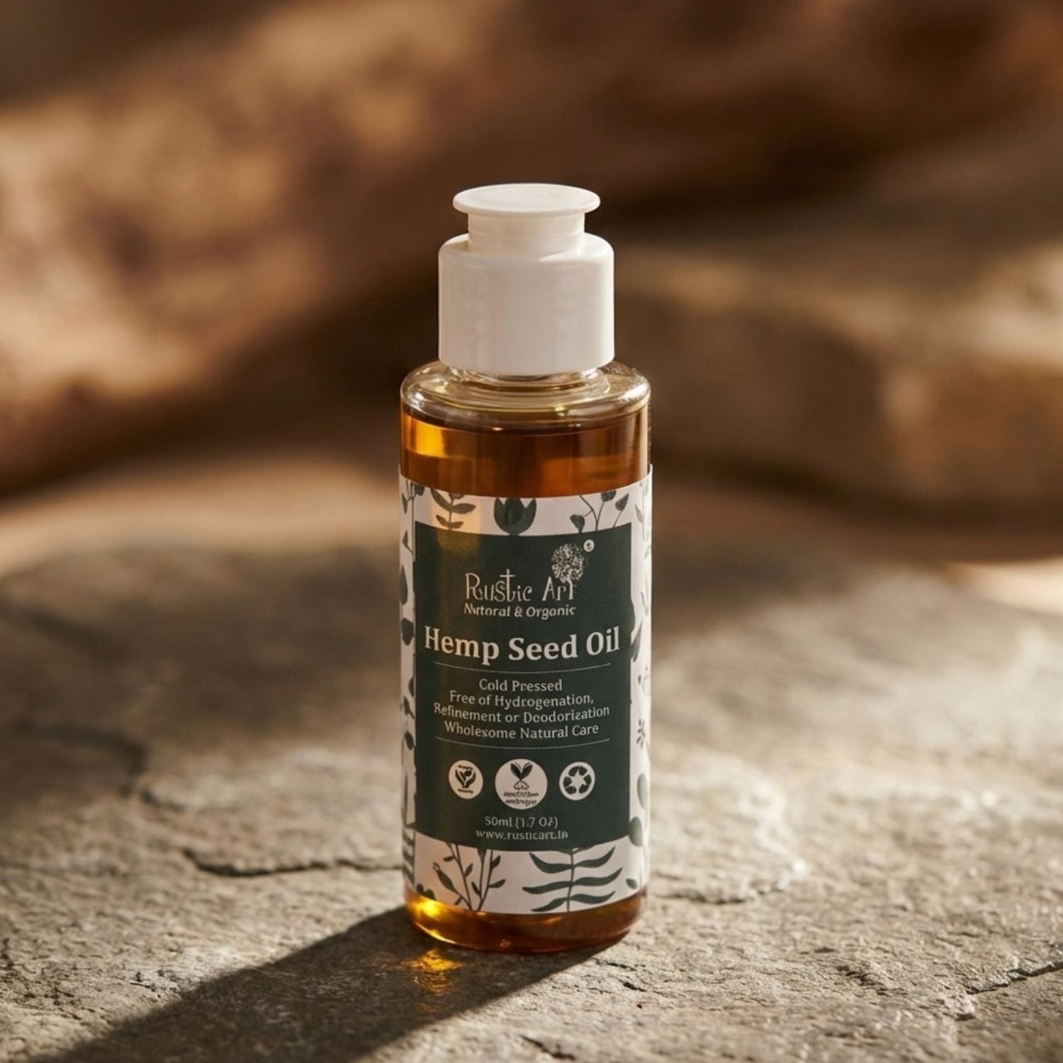 Organic Hemp Seed Oil (50ml), Rustic Art