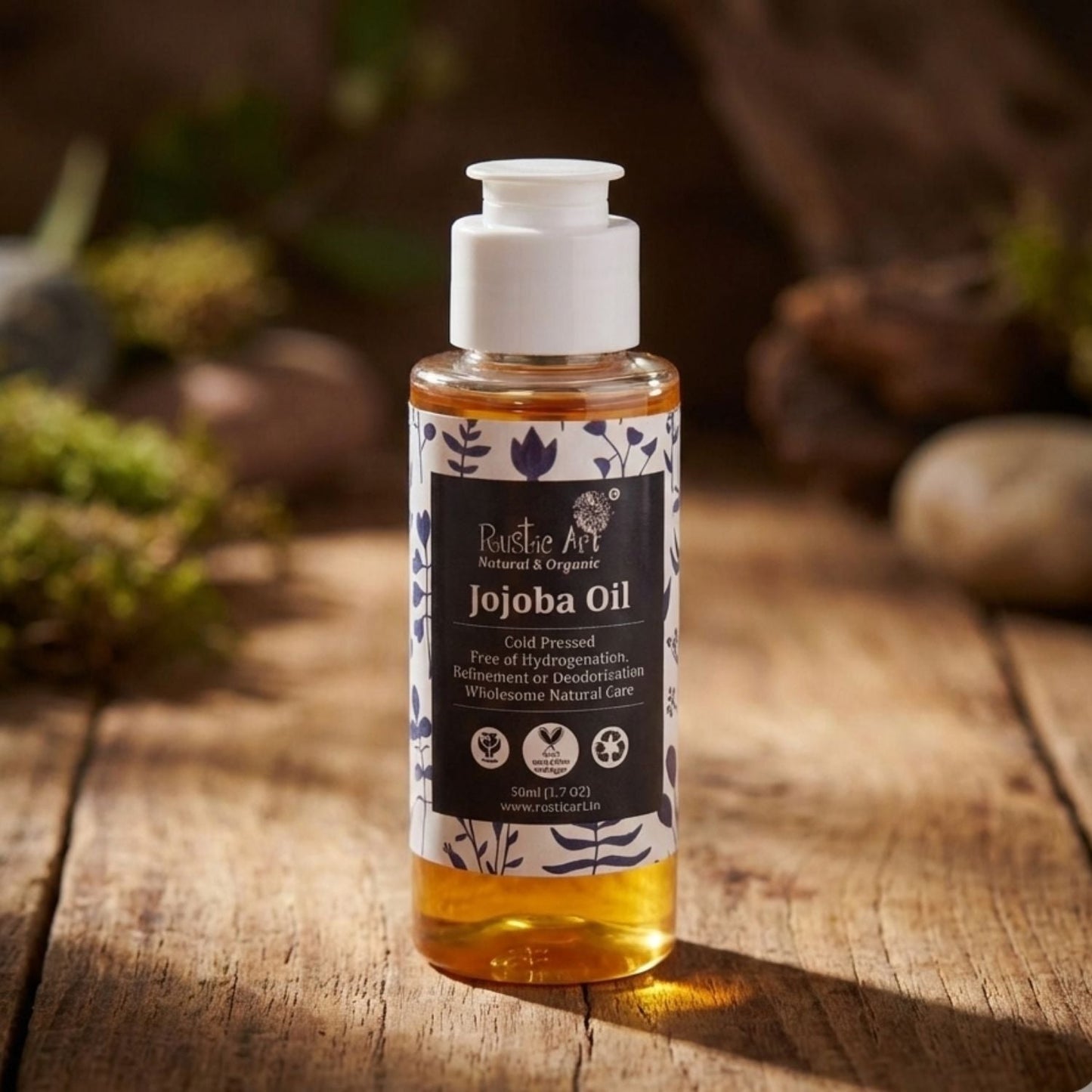 Organic Jojoba Oil (50ml), Rustic Art