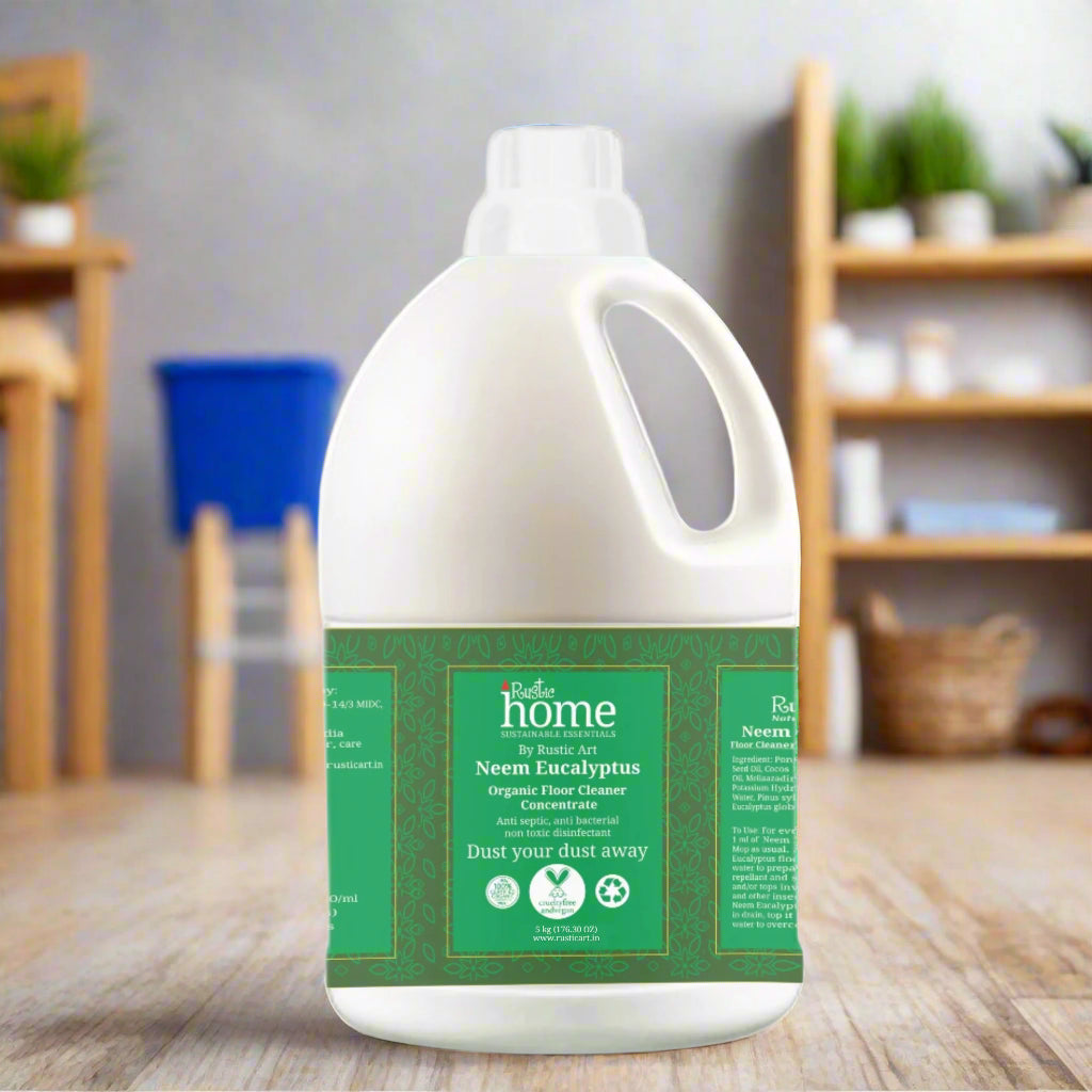 Organic Neem Eucalyptus Floor Cleaner Concentrate (5kg), Rustic Home