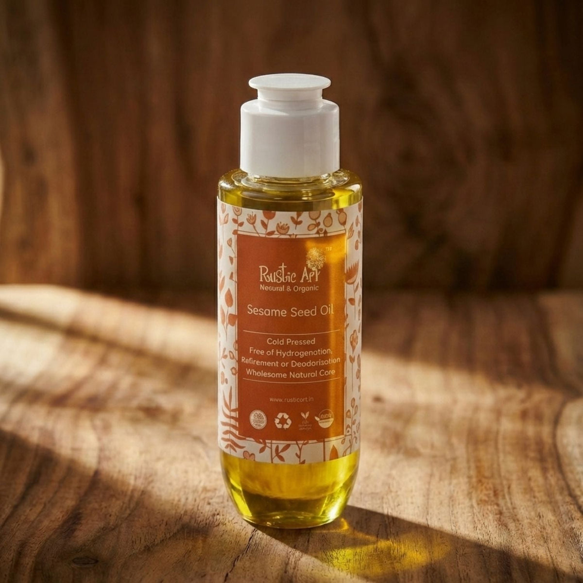 Organic Sesame Seed Oil (100ml), Rustic Art