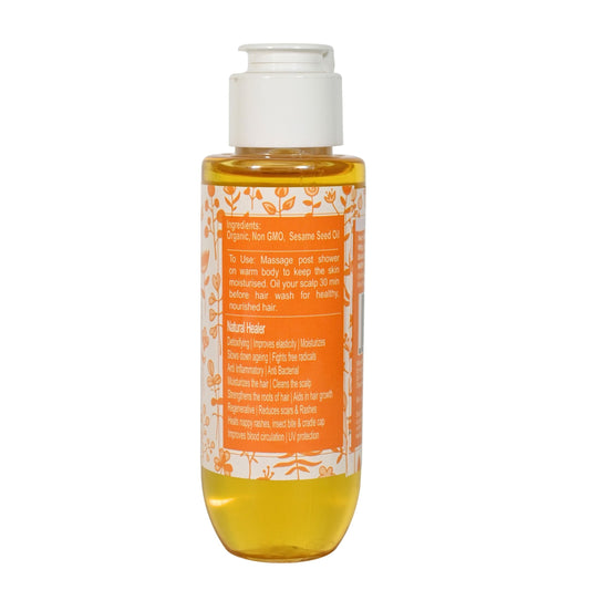 Organic Sesame Seed Oil (100ml), Rustic Art