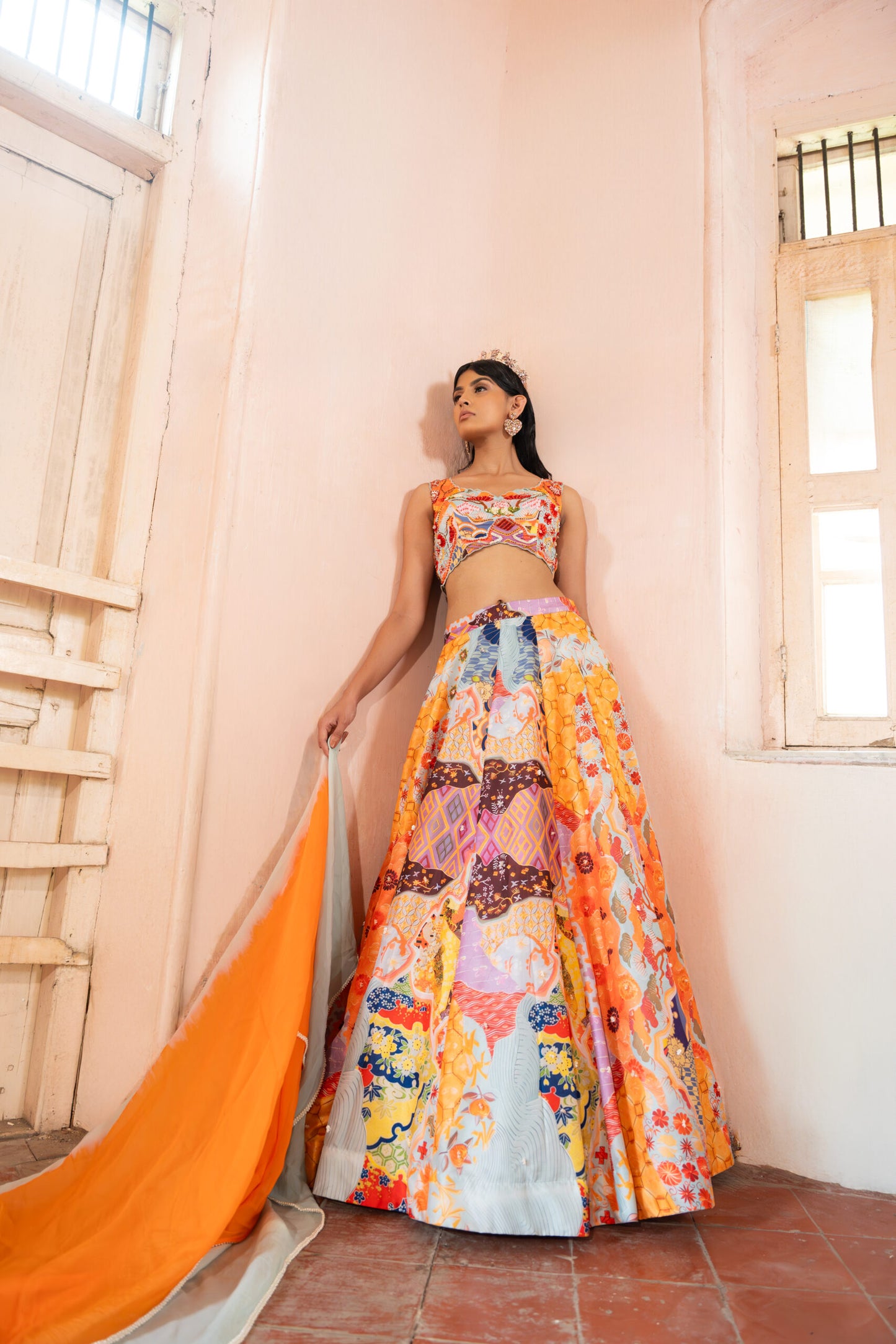 Eclectic Multi colored lehenga
