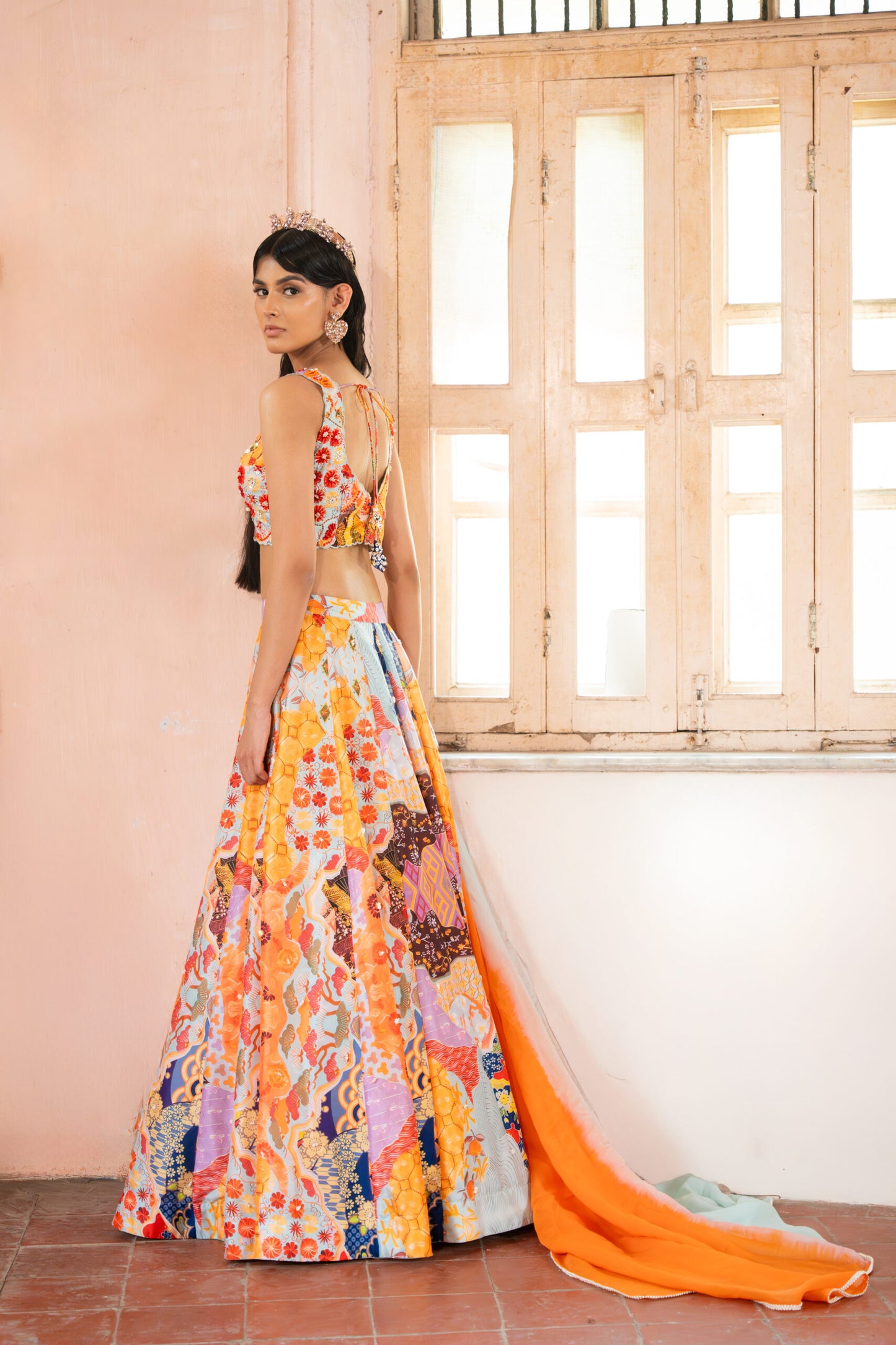 Eclectic Multi colored lehenga