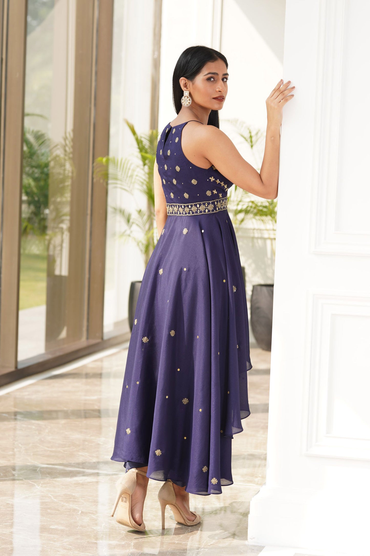 Blue Isla kurta dhoti set