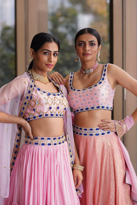 Pink Reana lehenga set