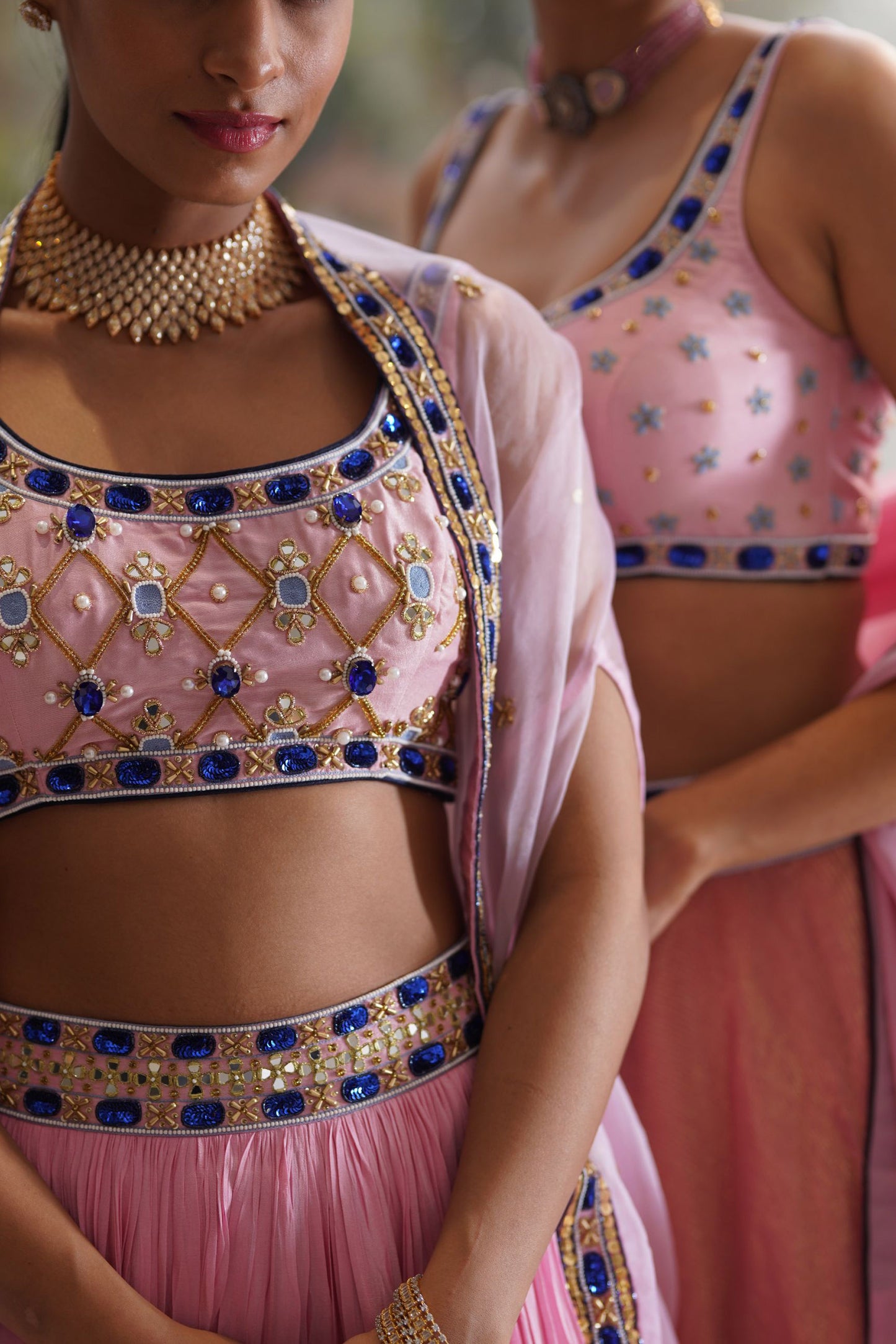 Pink Reana lehenga set