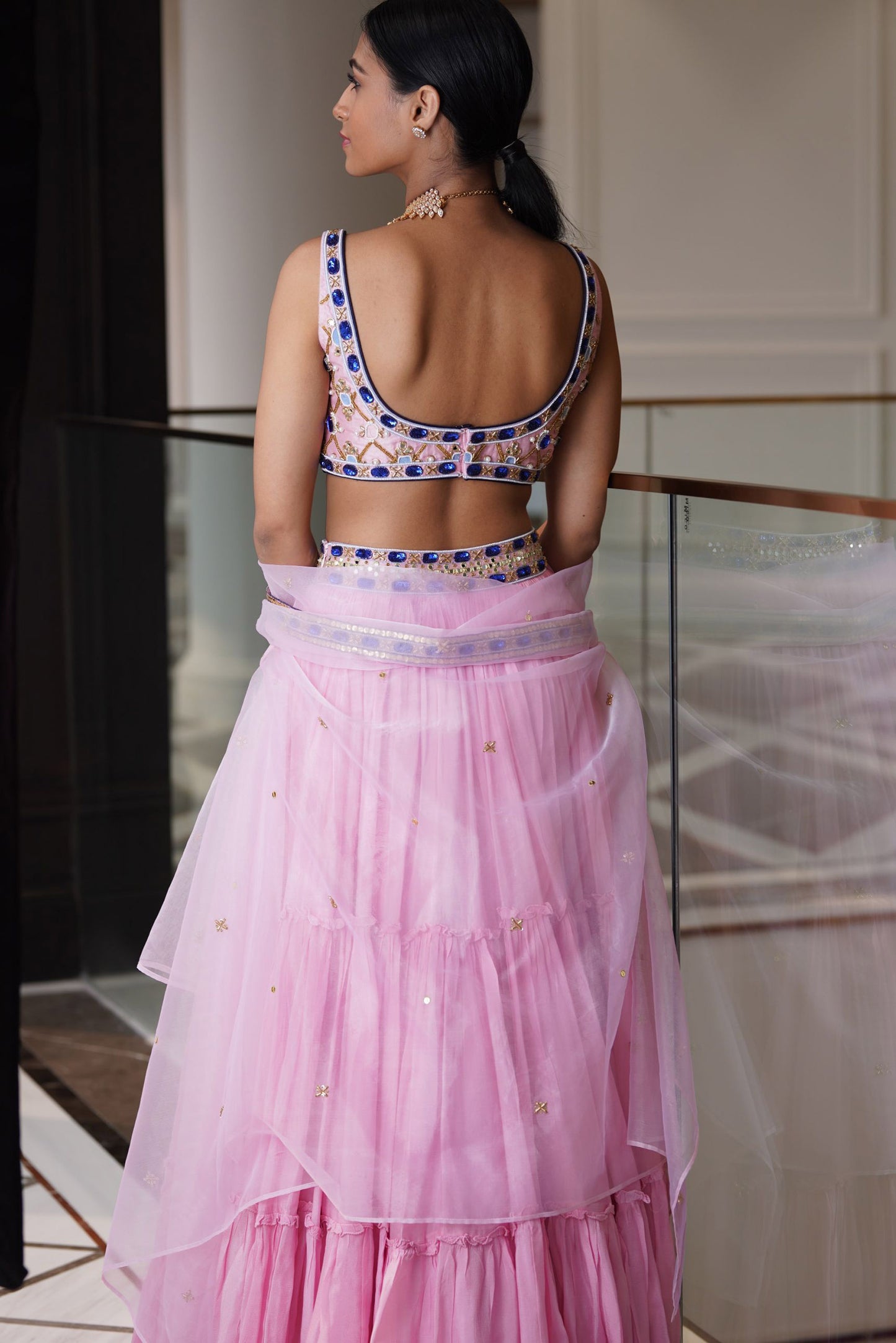 Pink Reana lehenga set