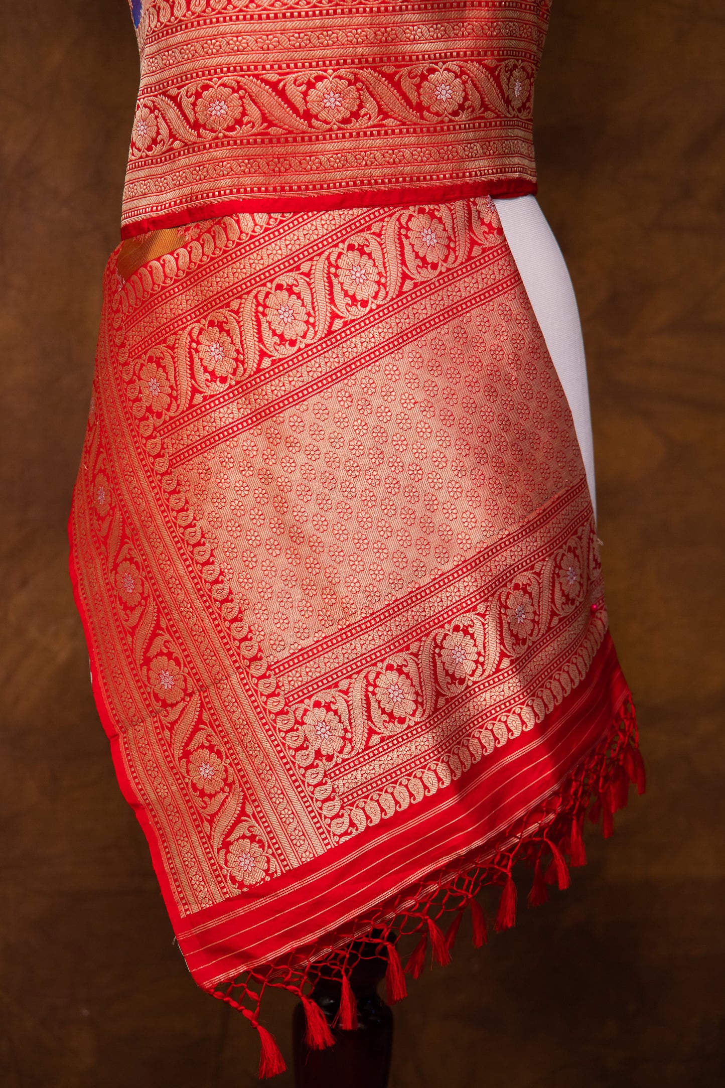 Multi Color Dupatta Katan Pure Silk - Panaya