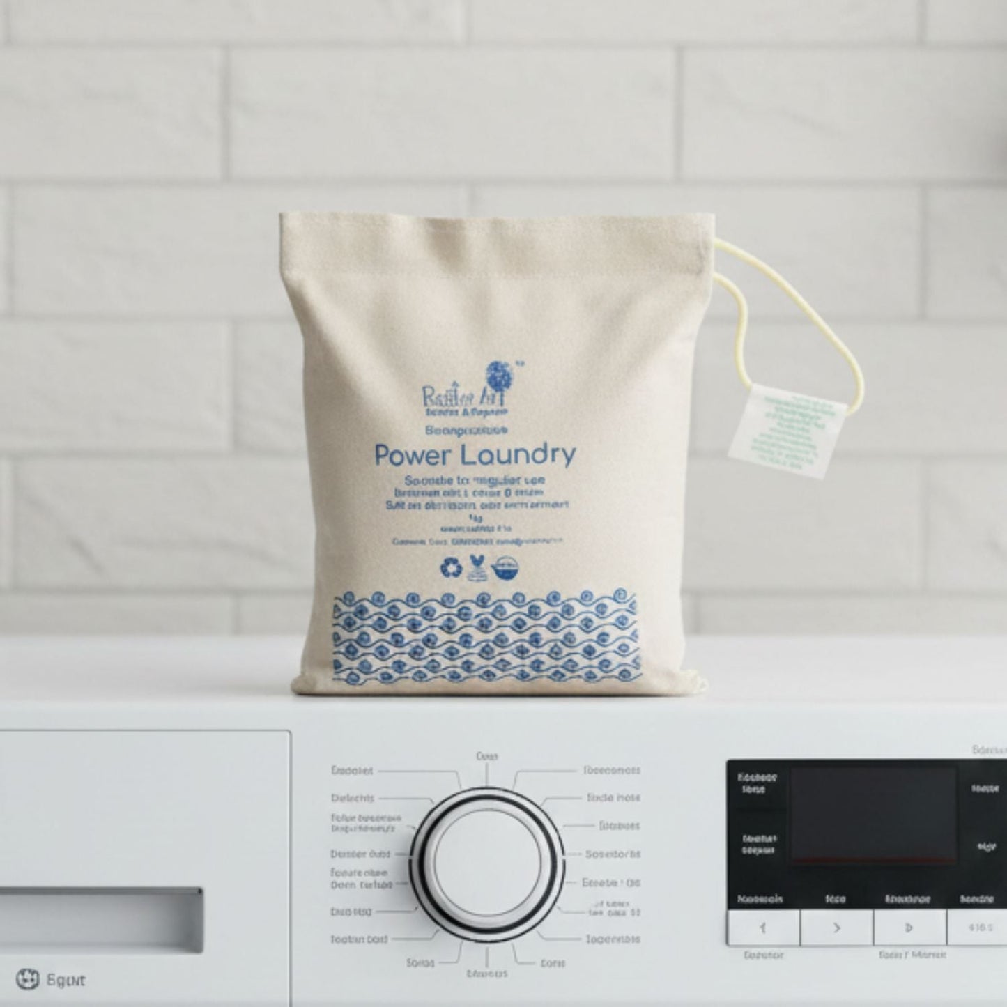 Power Laundry Detergent  (1 kg)| Neem & Coconut Oil Soap | Biodegradable & Water Efficient, Rustic Home