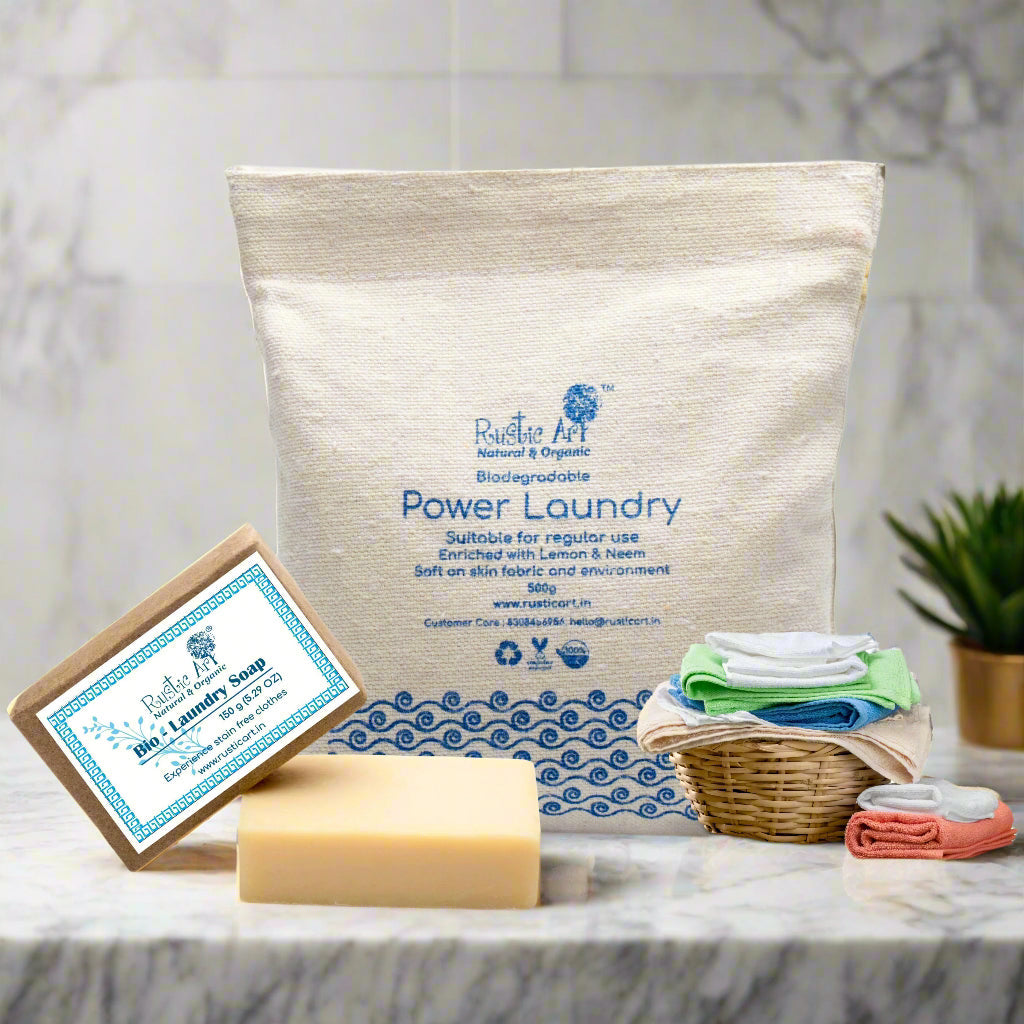 Power laundry 1kg and Bio laundry soap (single), Rustic Home