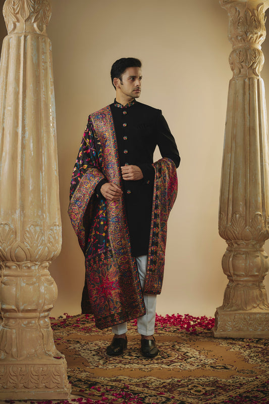 Pitch black imported japanese plain nawabi set