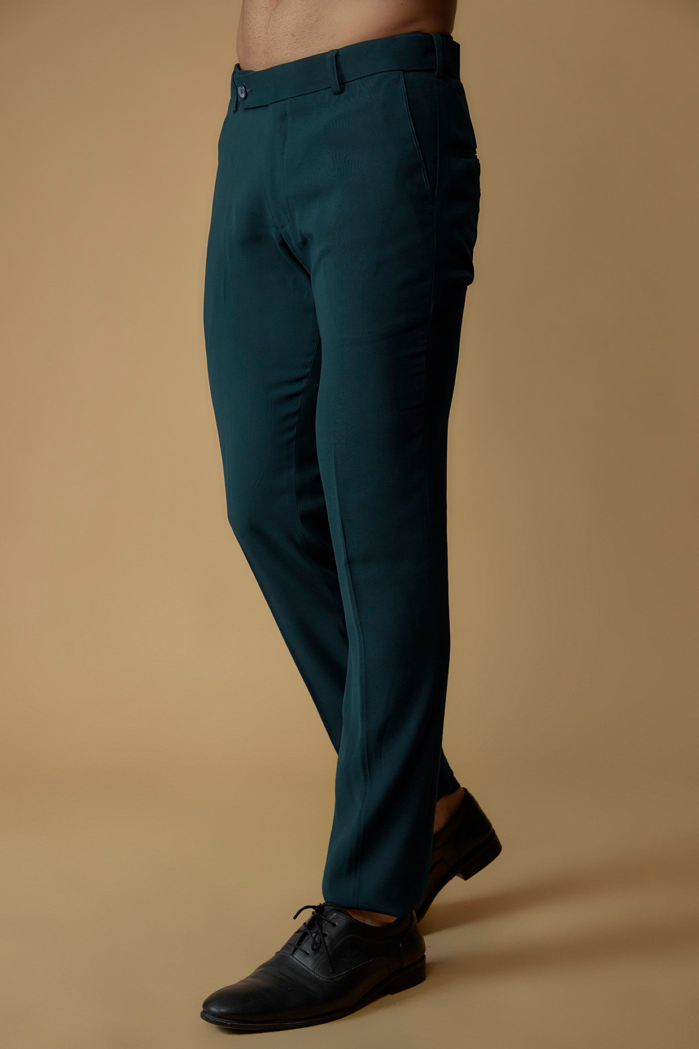 Blue Suiting Fabric Hand Embroidered Tuxedo Set