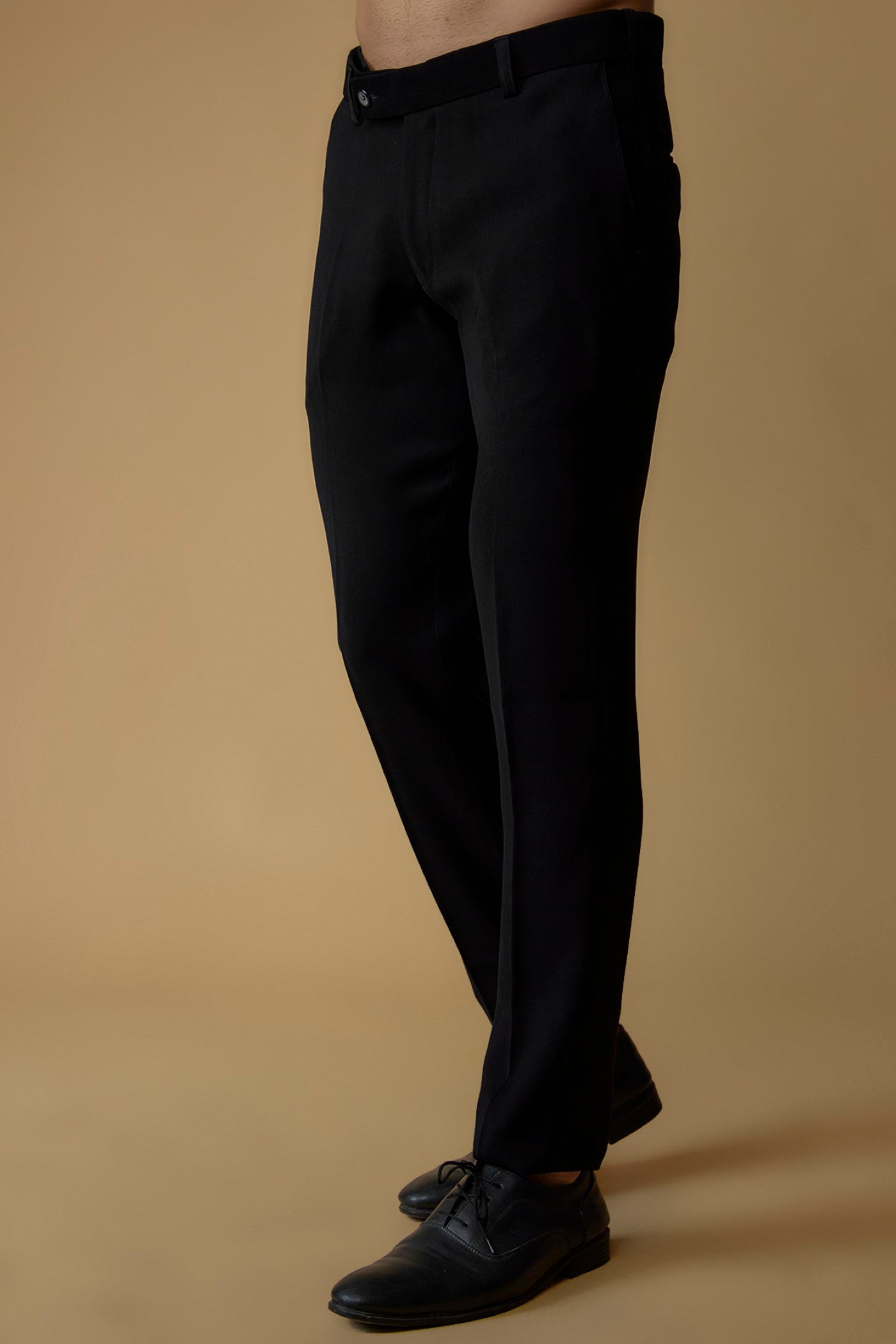 Jet Black Japanese Suiting Fabric Hand Embroidered Tuxedo Set