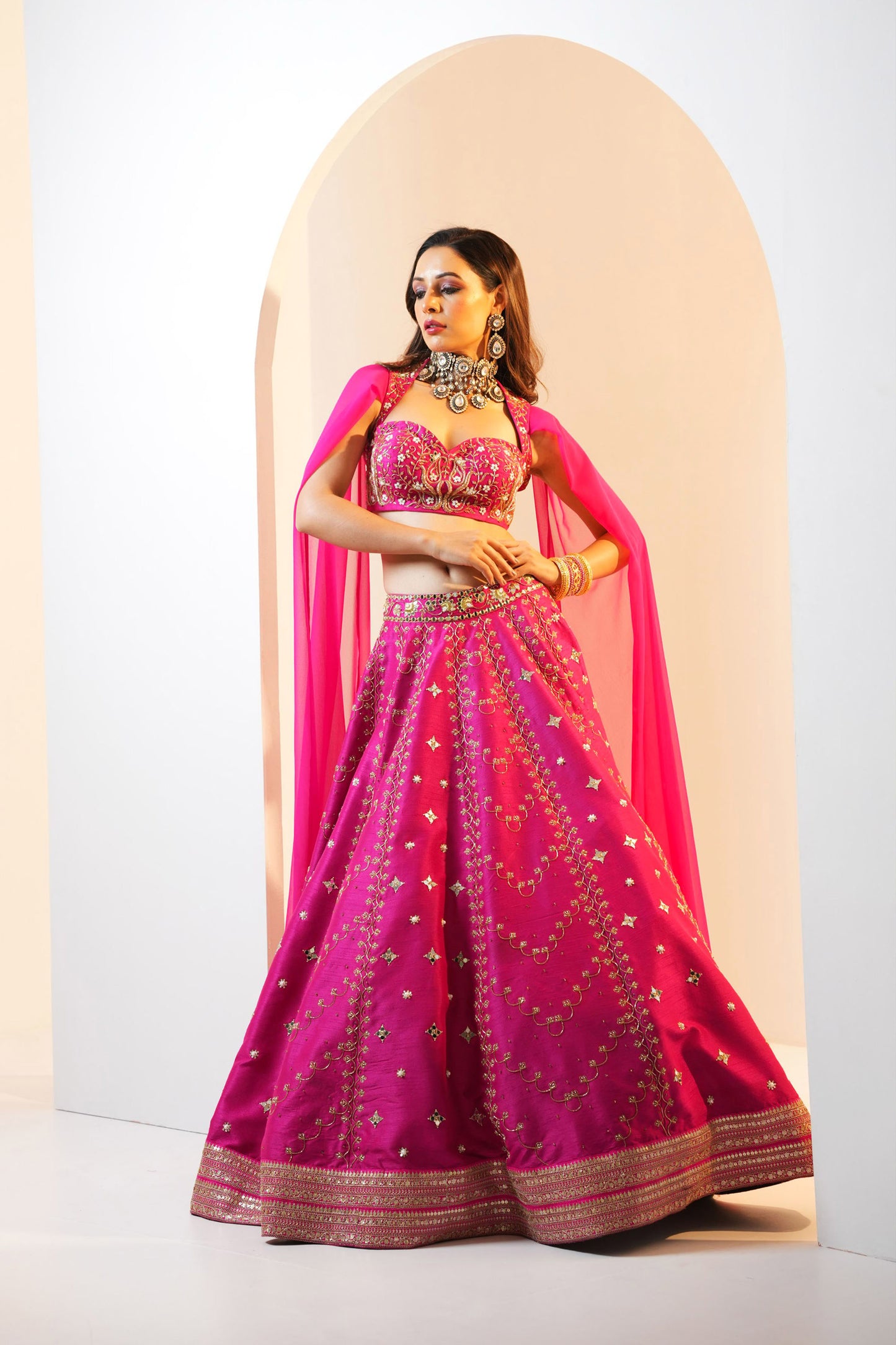 Pink Raniya lehenga set