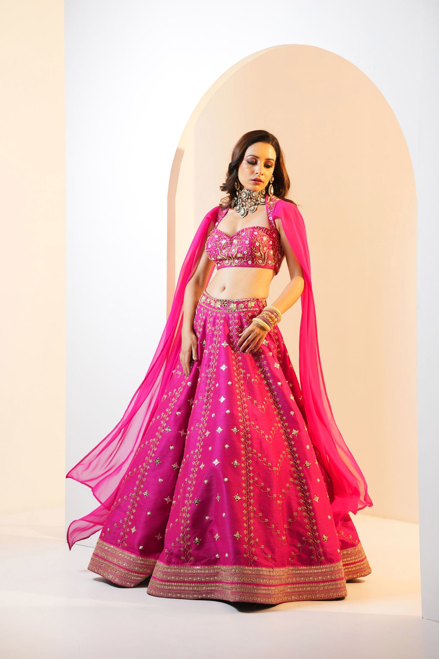 Pink Raniya lehenga set