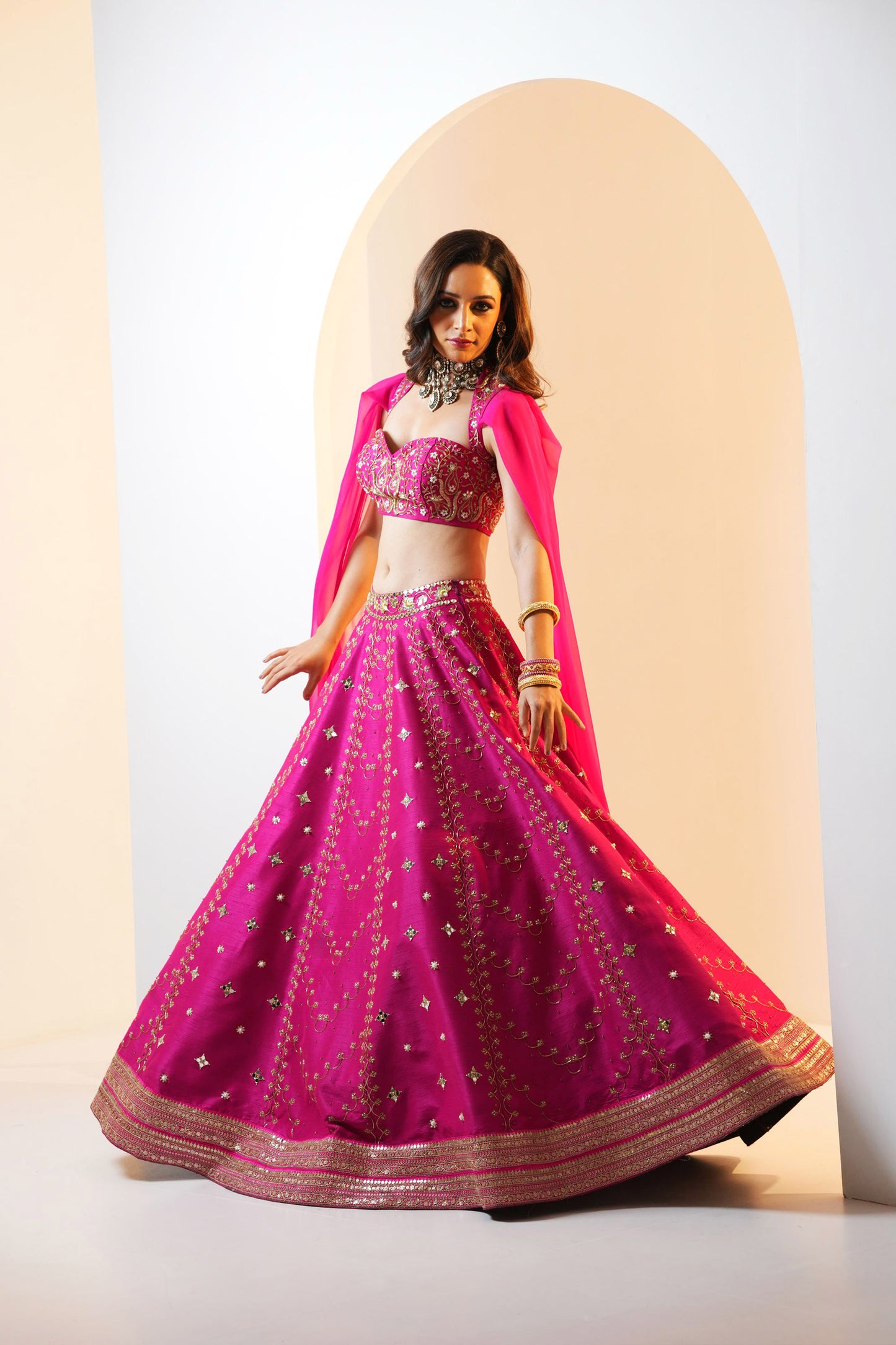 Pink Raniya lehenga set
