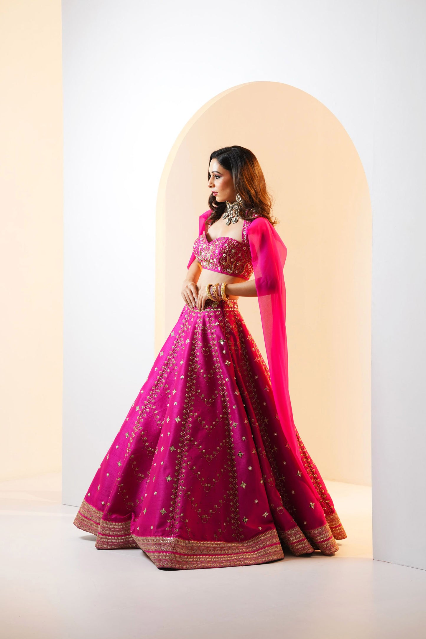 Pink Raniya lehenga set
