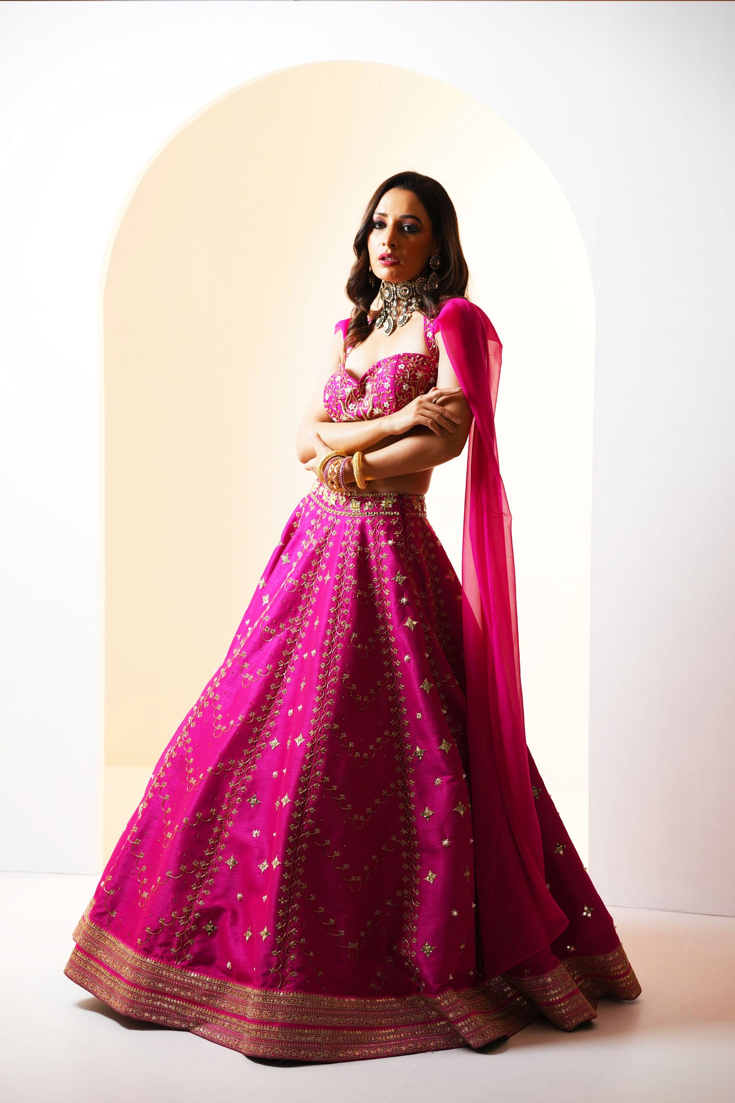 Pink Raniya lehenga set