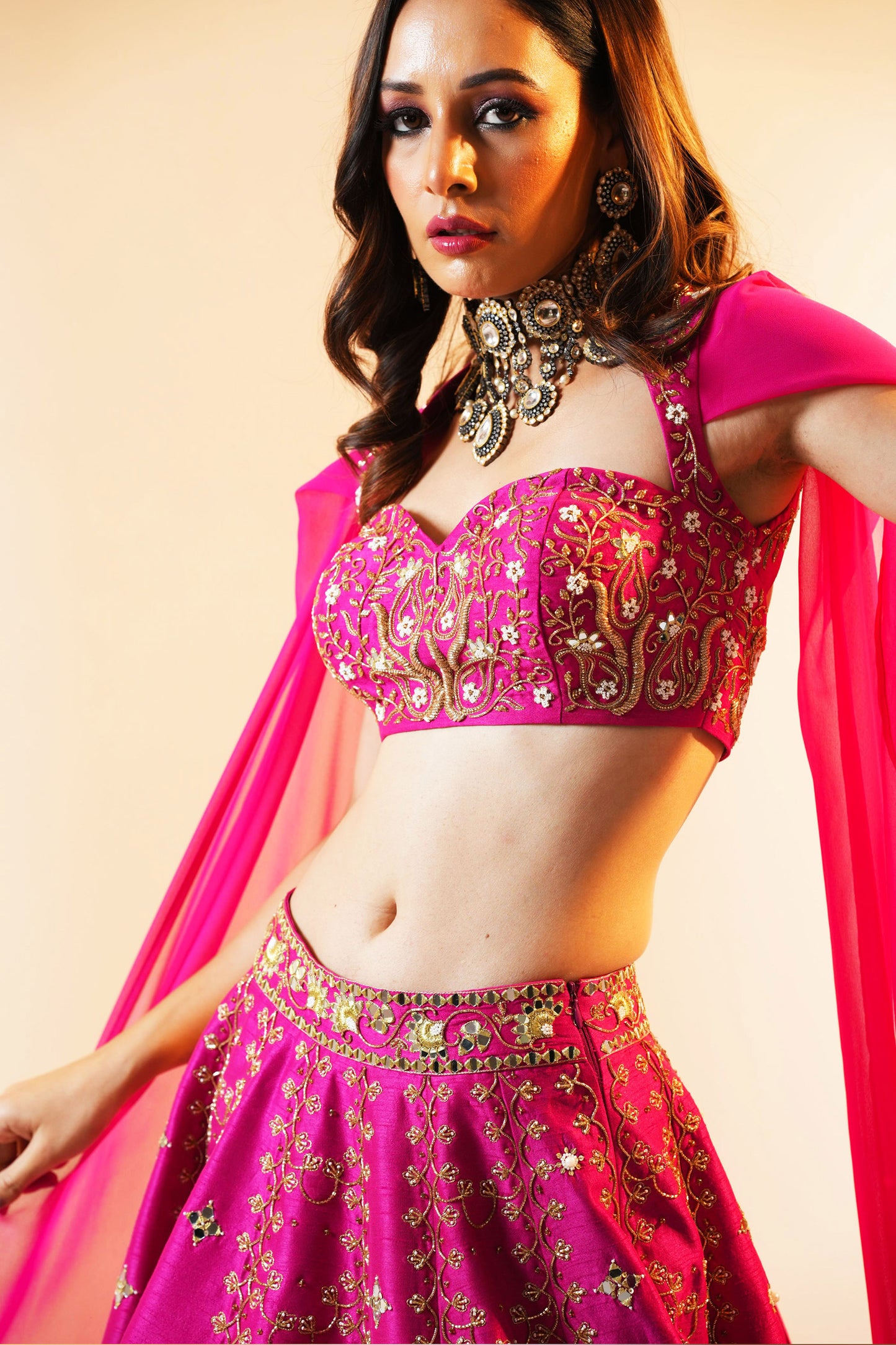 Pink Raniya lehenga set