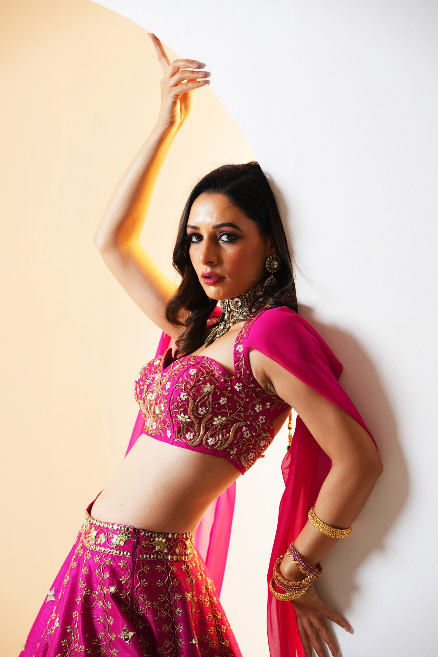 Pink Raniya lehenga set
