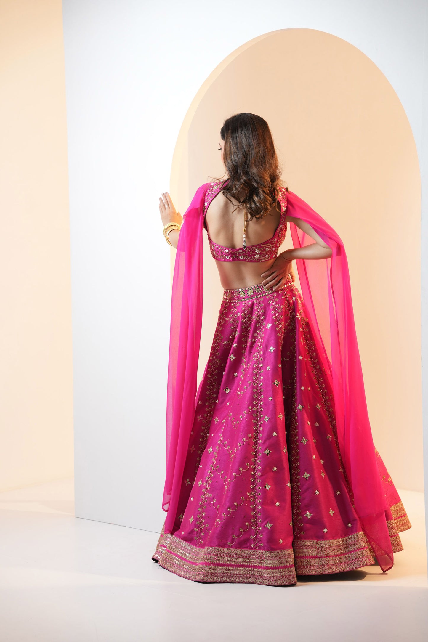 Pink Raniya lehenga set