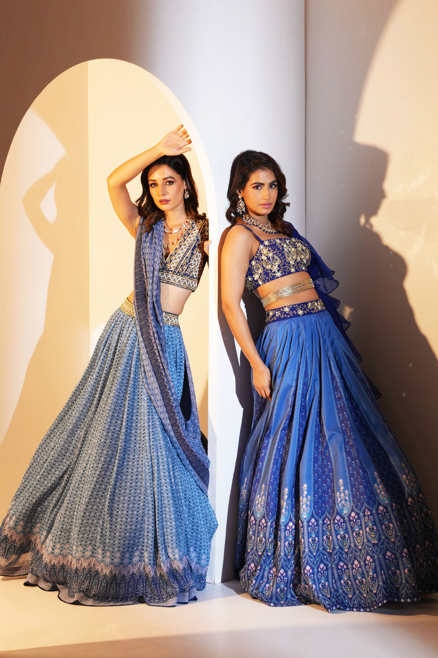 Blue Trsiha lehenga set