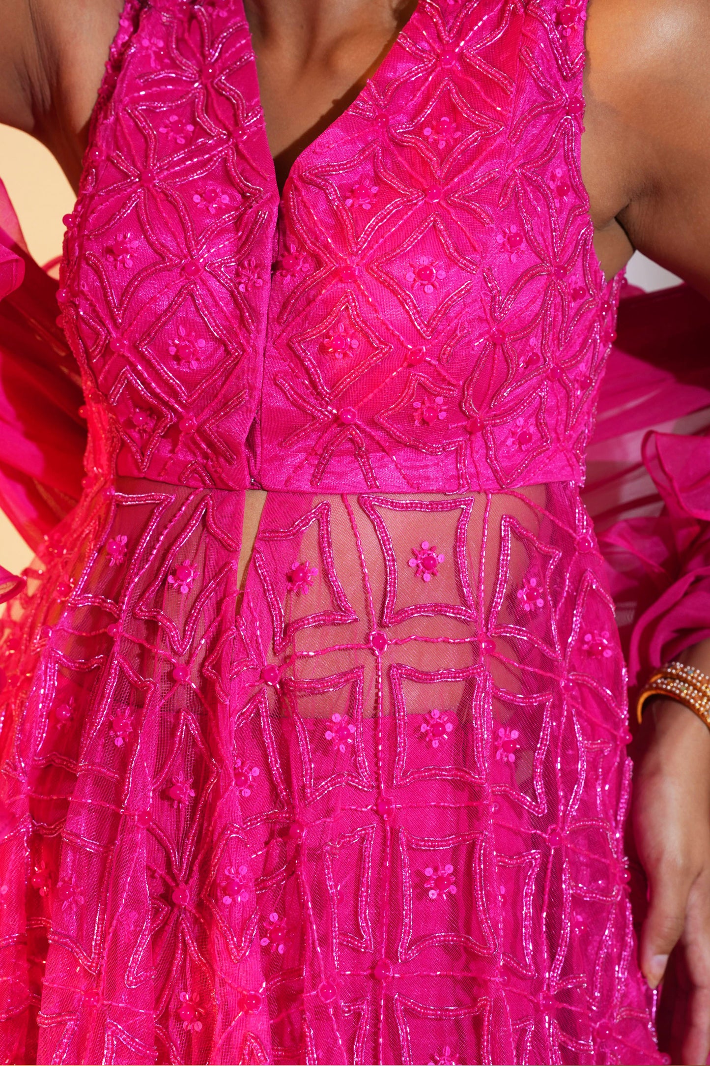 Pink Tahisha sharara set