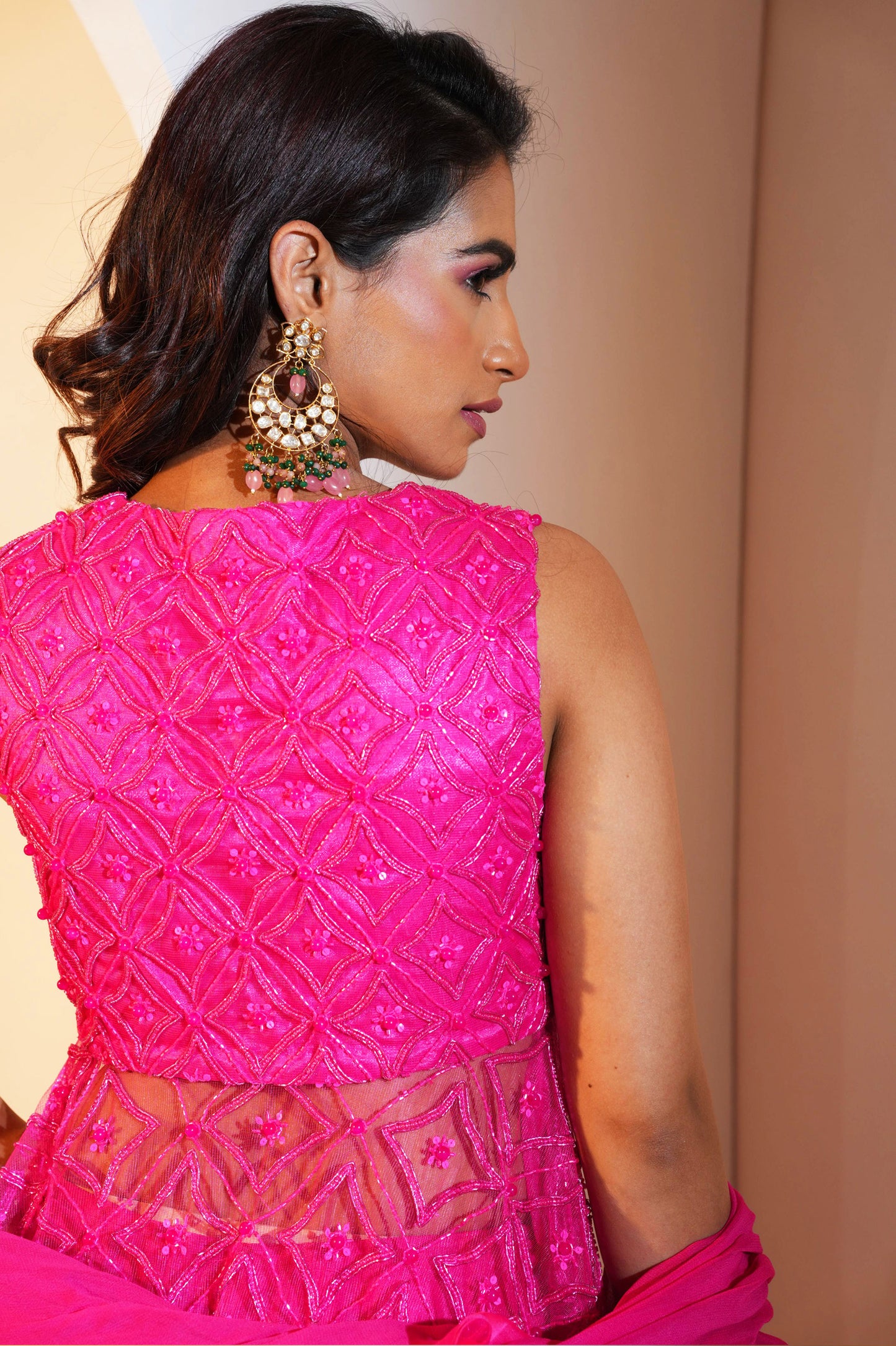 Pink Tahisha sharara set