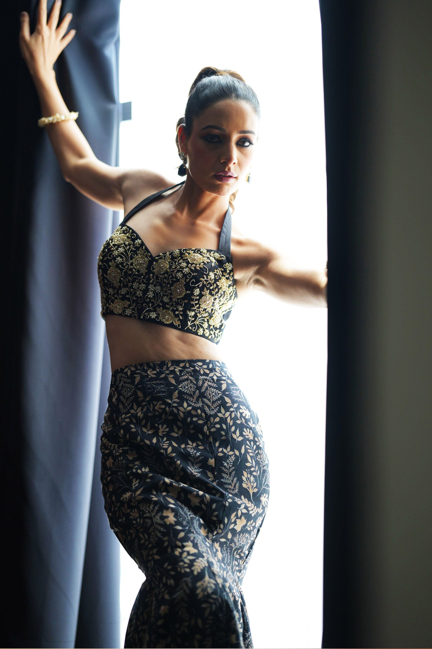 Black Serena lehenga set