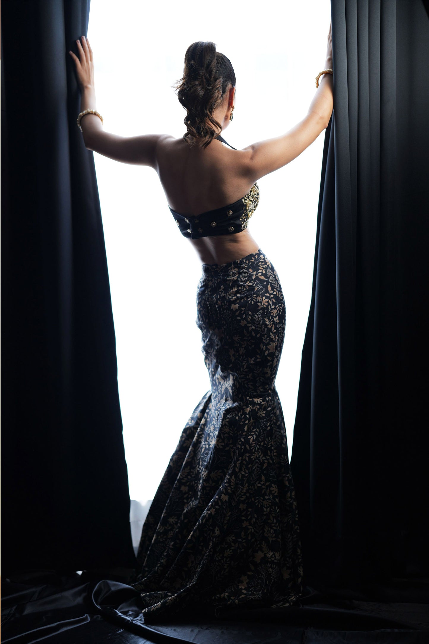 Black Serena lehenga set