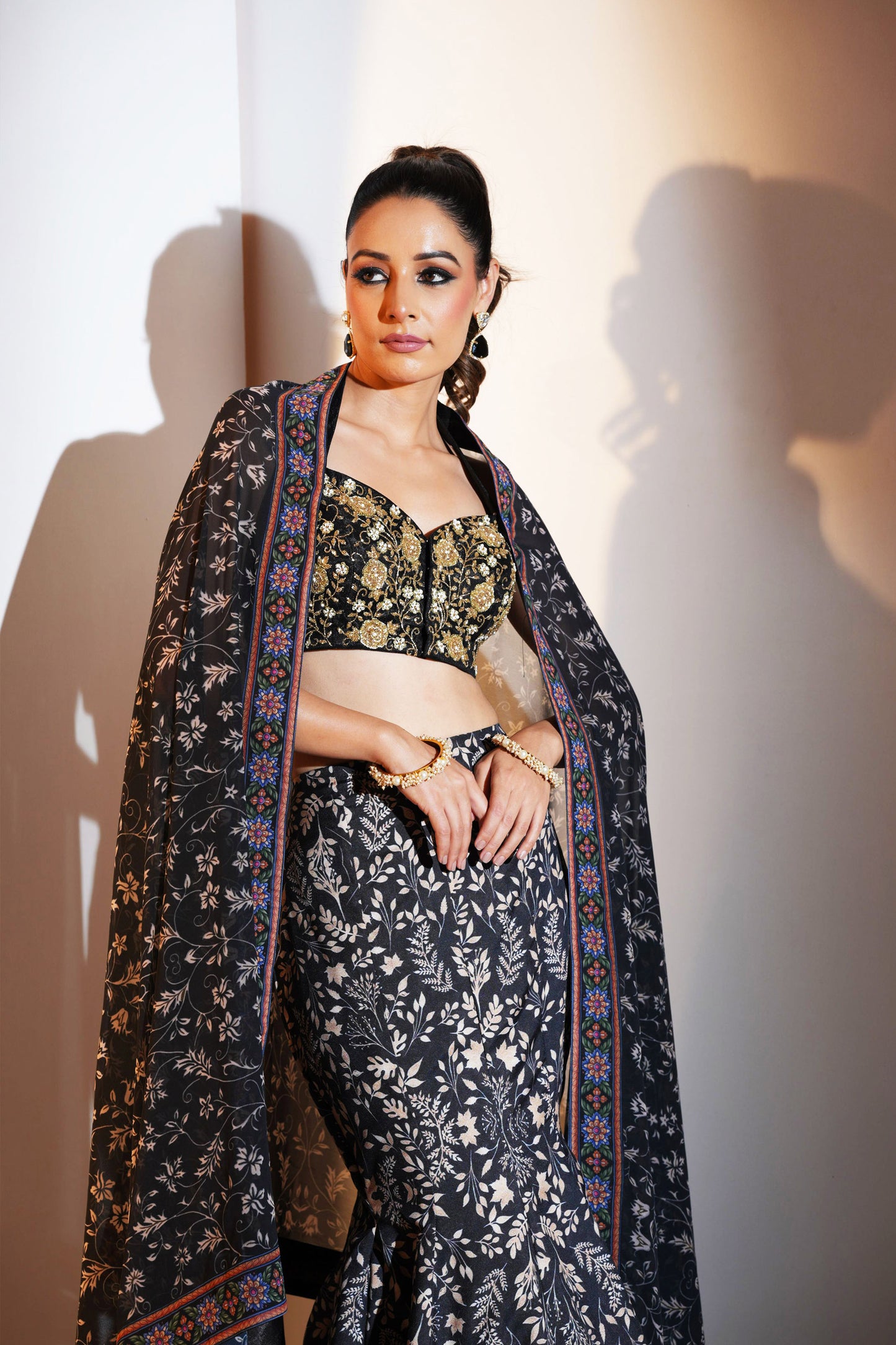 Black Serena lehenga set