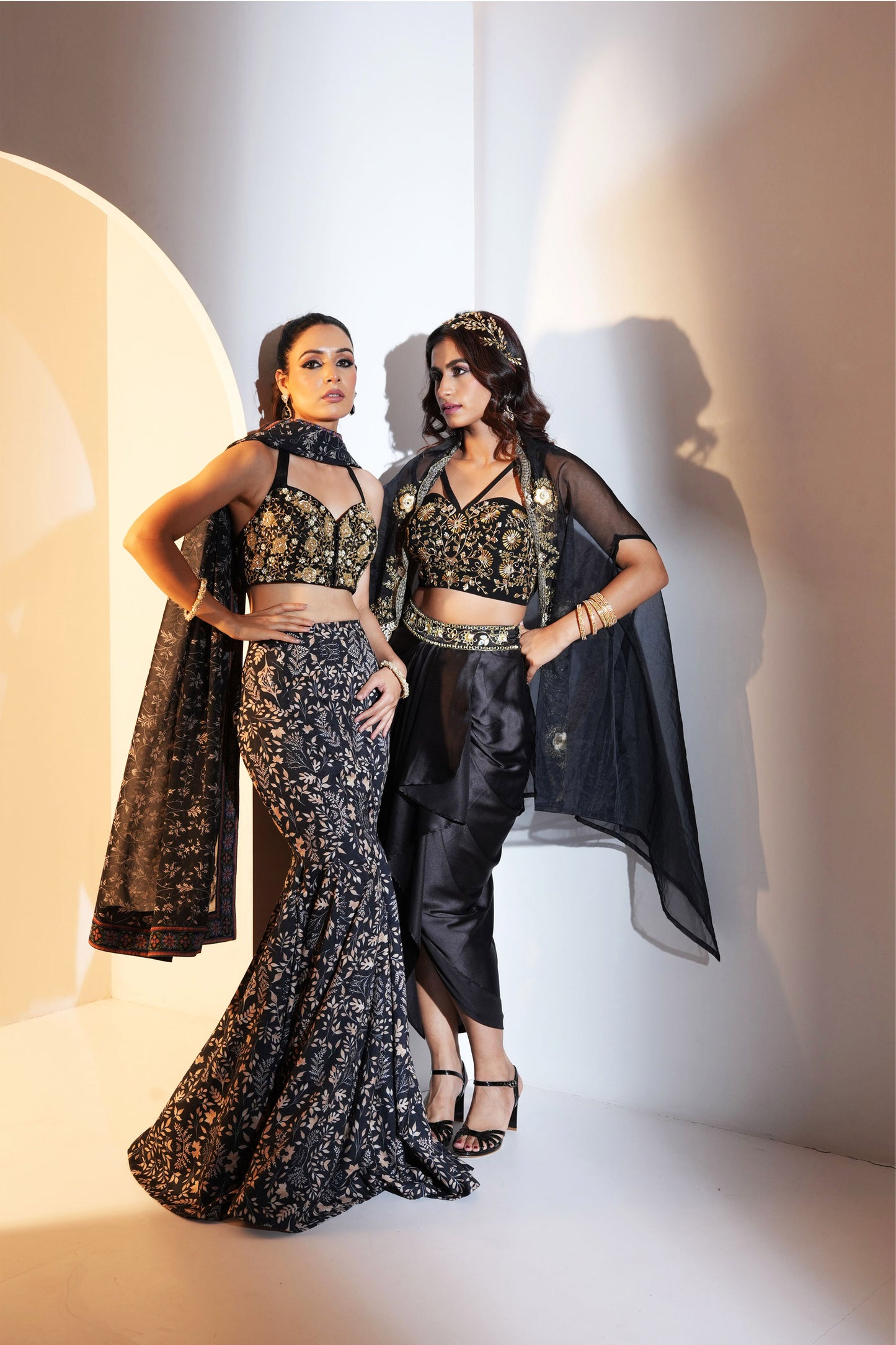 Black Serena lehenga set