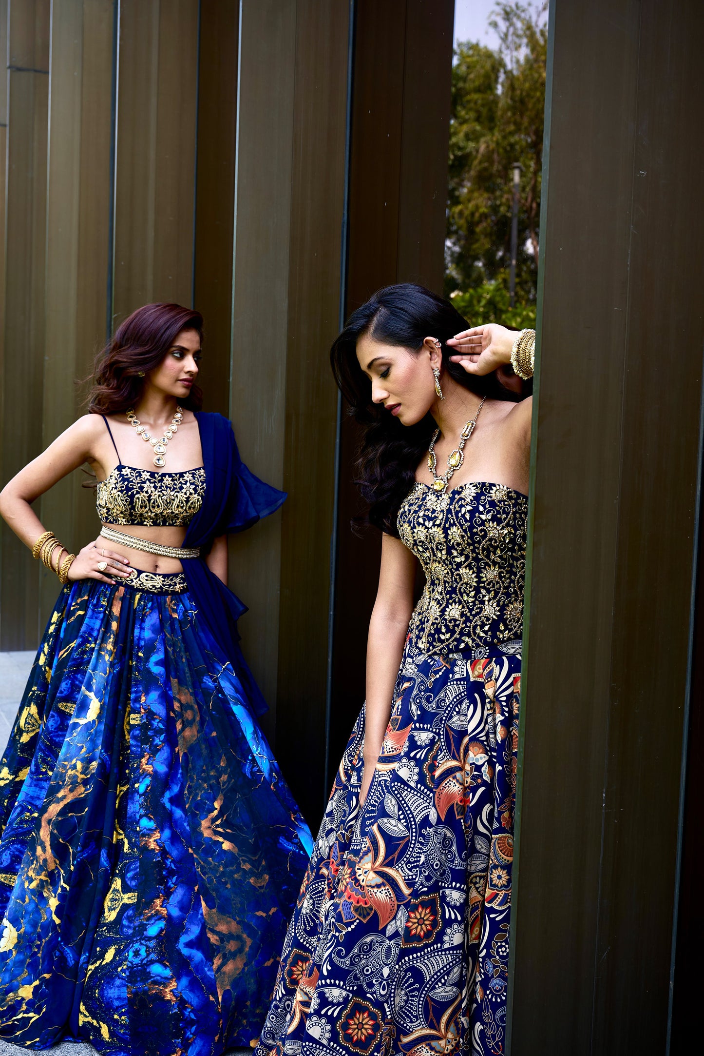 Blue Shanaya lehenga set