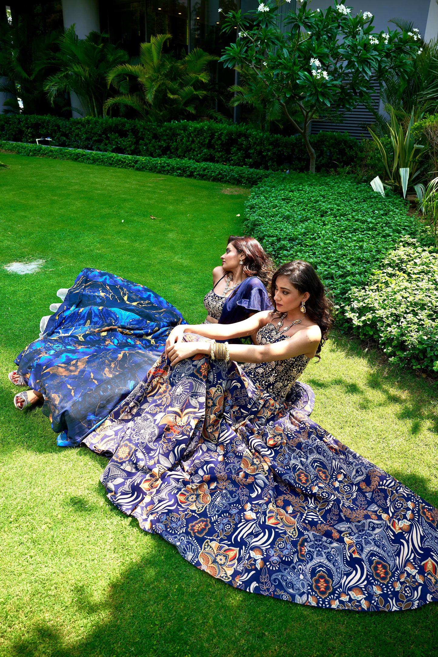 Blue Shanaya lehenga set