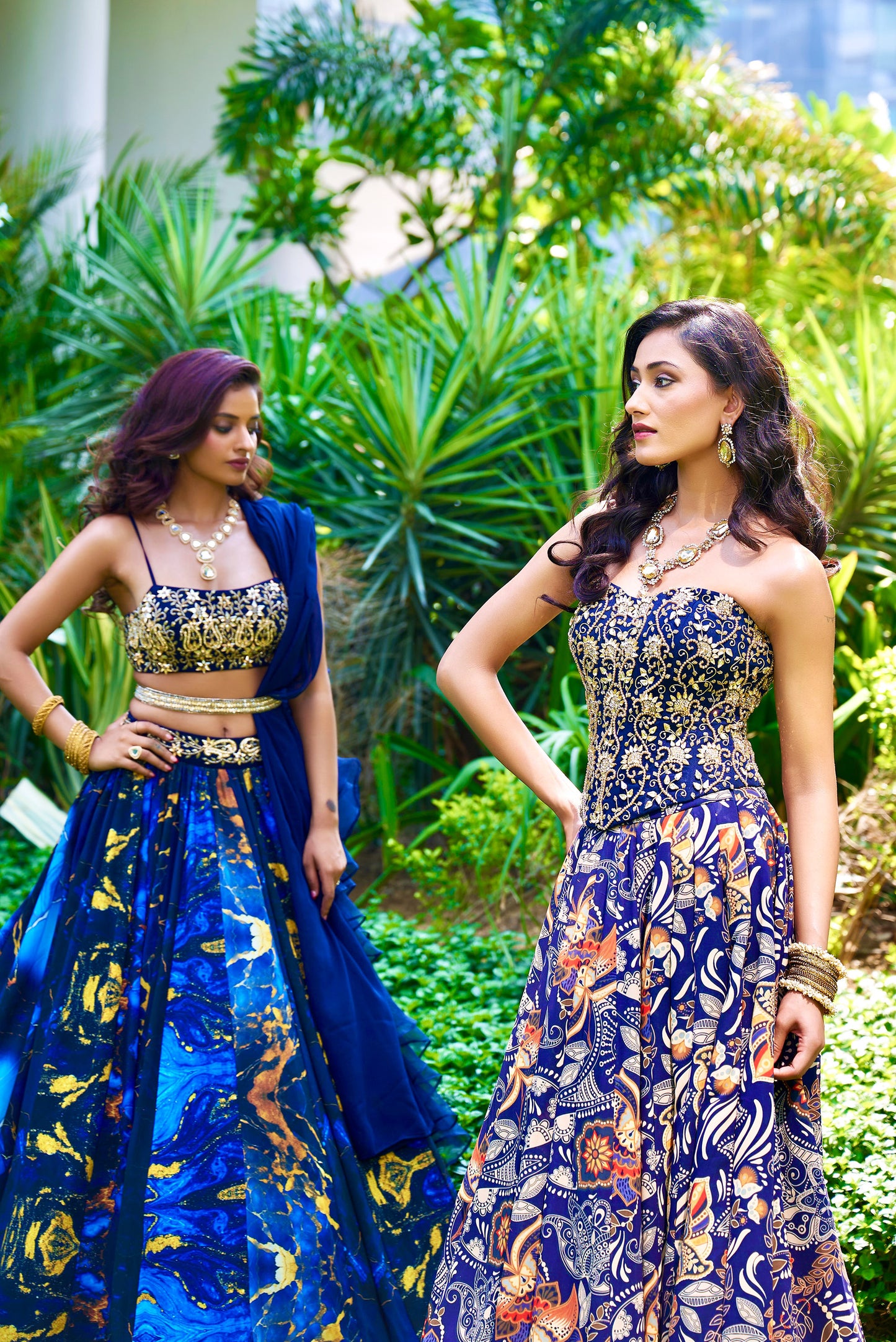 Blue Shanaya lehenga set